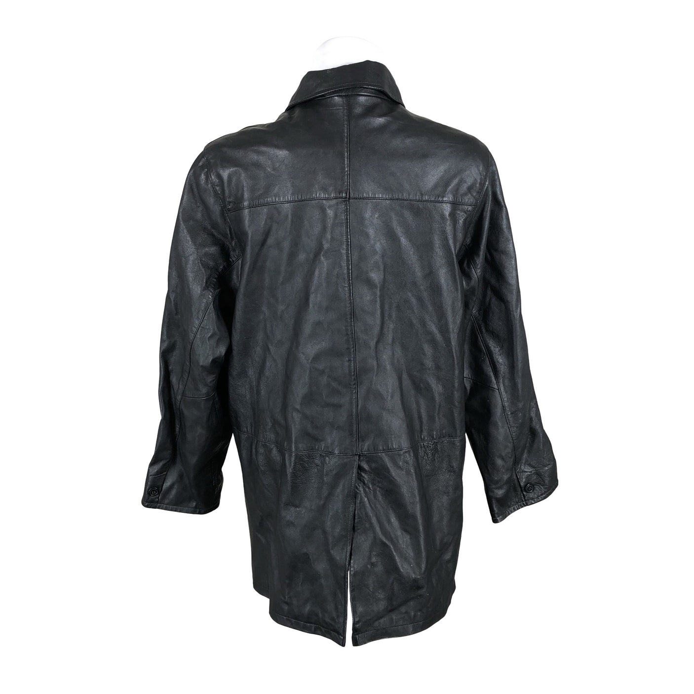 Unisex Big-L - Leather jacket, size XL - Black (4)