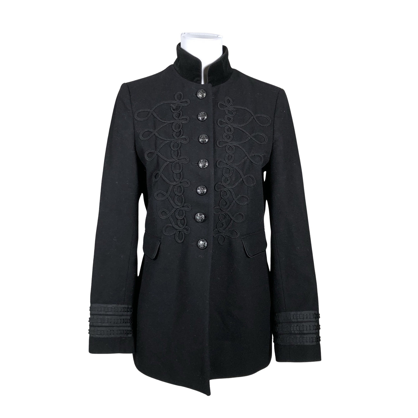 Unisex White Label - Wool coat, size 40 - Black (1)