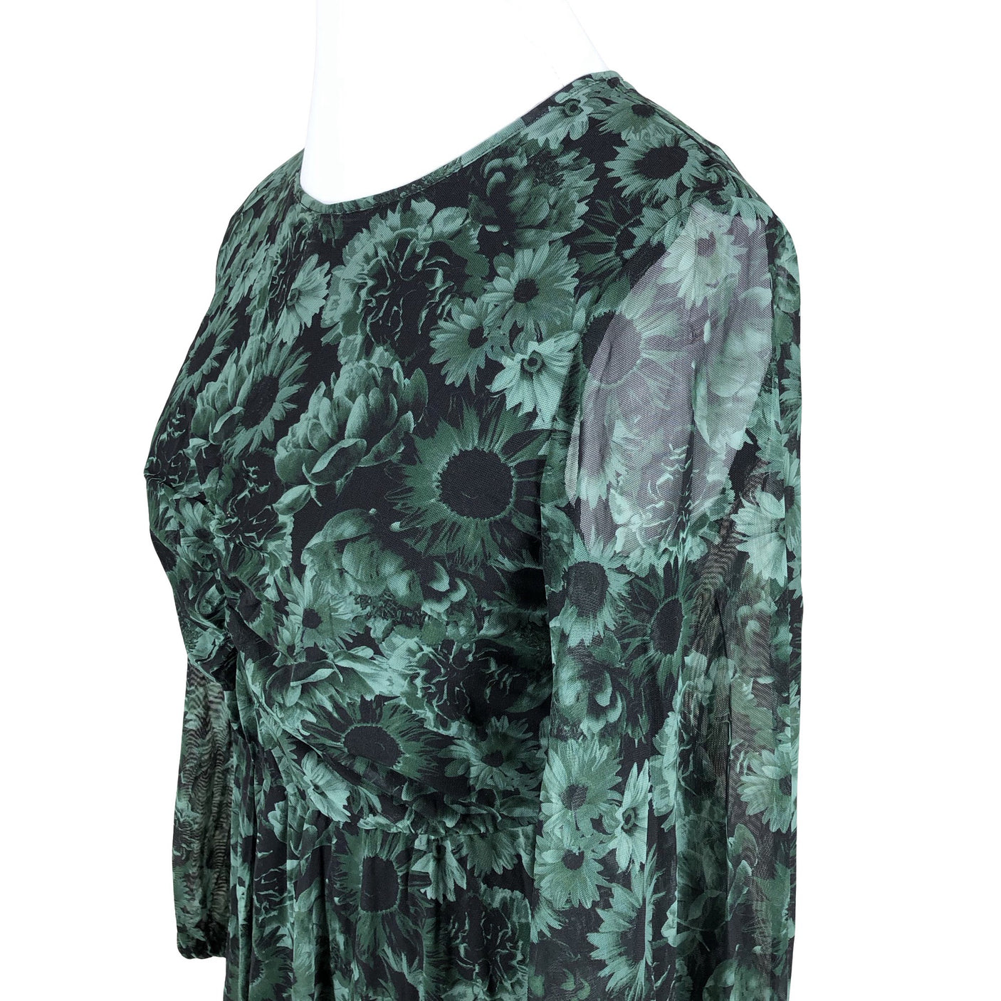 Unisex Camicettasnob - Schiffon dress, size 42 - Green (4)
