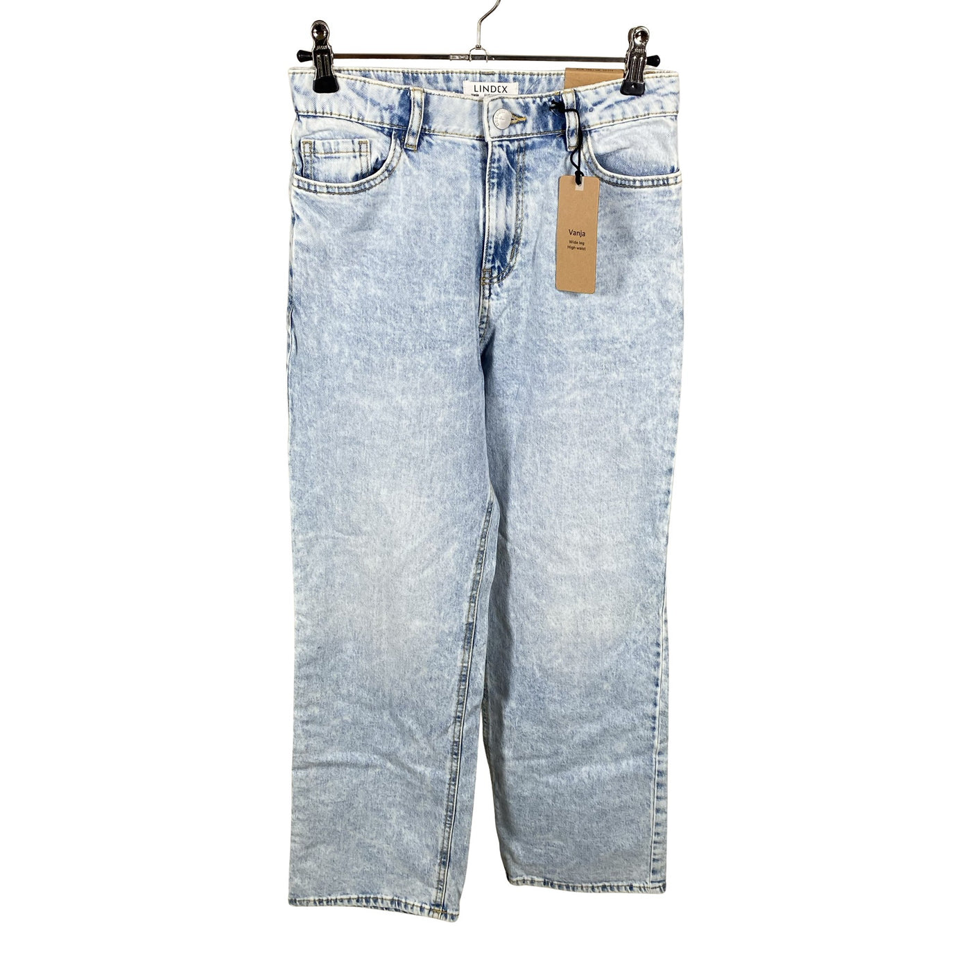 Unisex Lindex - Jeans, size 140 - 146 - Light blue (2)
