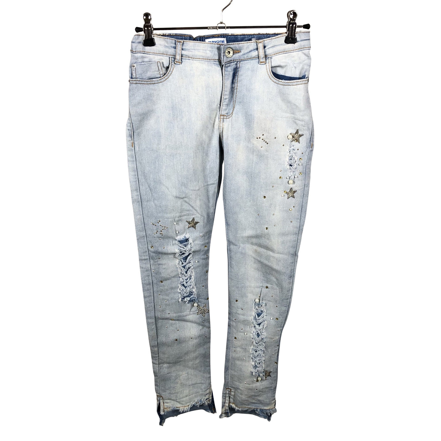 Unisex Mayoral - Jeans, size 134 - 140 - Light blue (3)