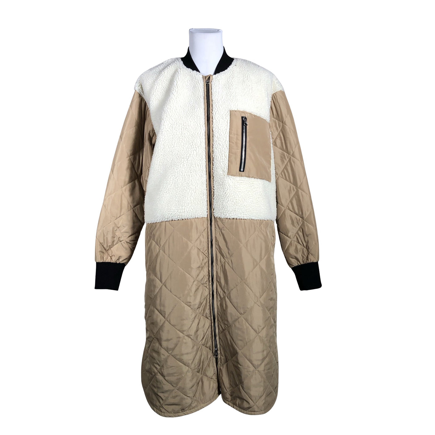 Unisex MSCH Copenhagen - Lightly padded jacket, size 40 - Beige (1)