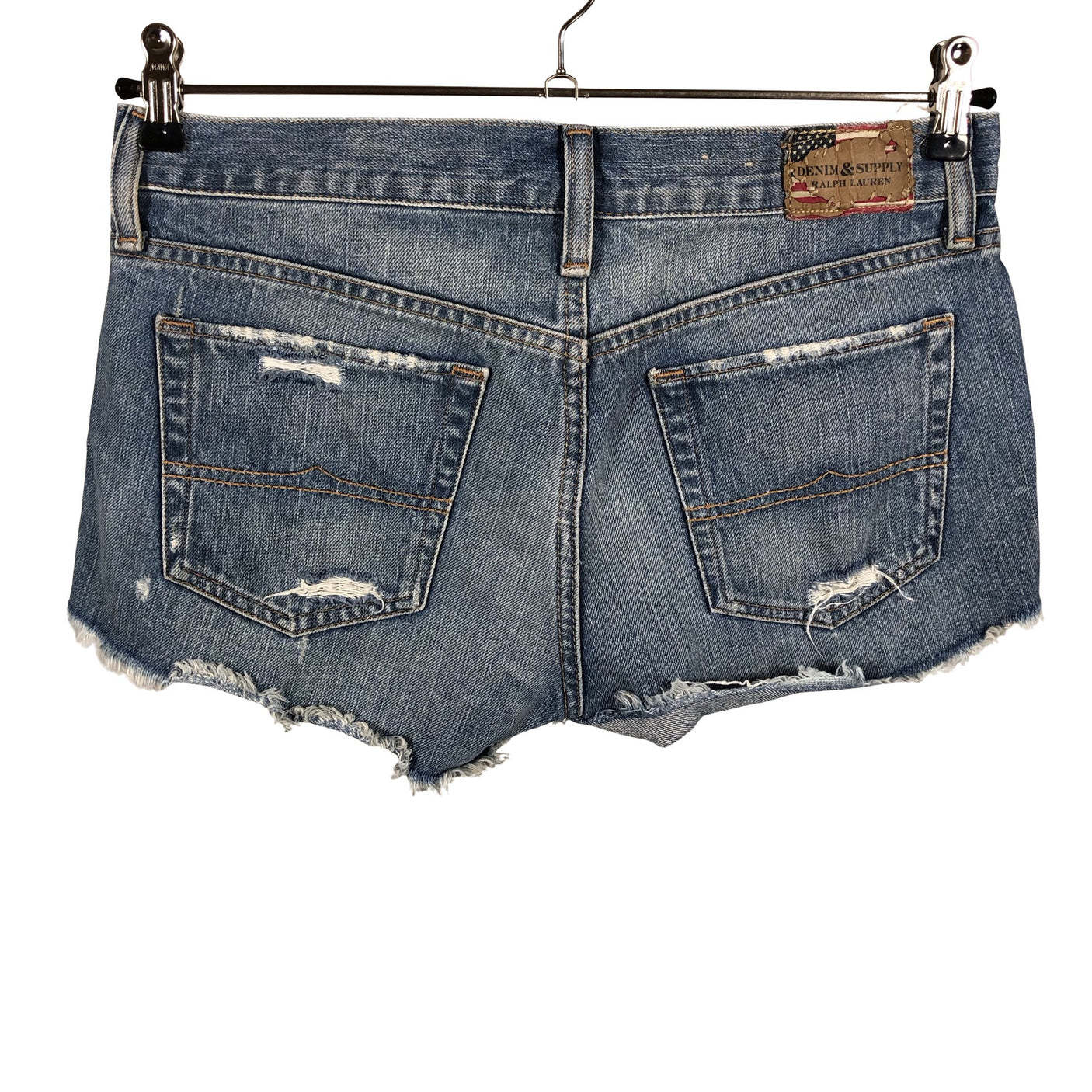 Unisex Denim & Supply Ralph Lauren - Denim shorts, size W27 - Blue (2)