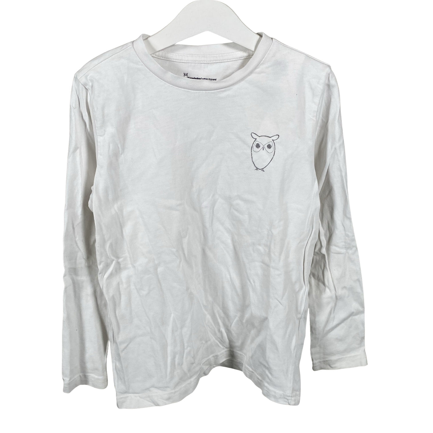 Unisex Knowledge Cotton Apparel - Tricot shirt, size 122 - 128 - White (1)