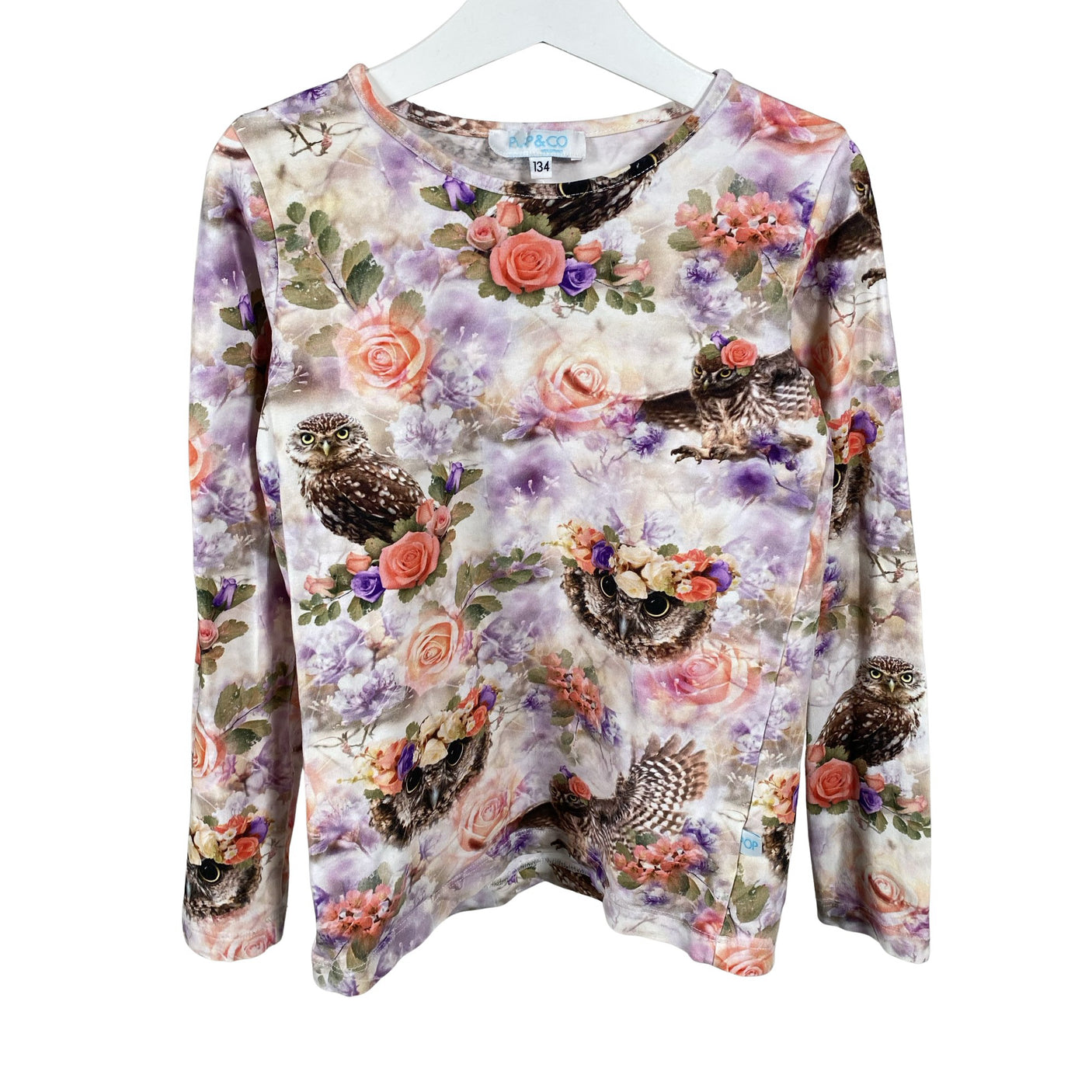 Unisex Pop & Co Helsinki - Tricot shirt, size 128 - 134 - Violet (1)