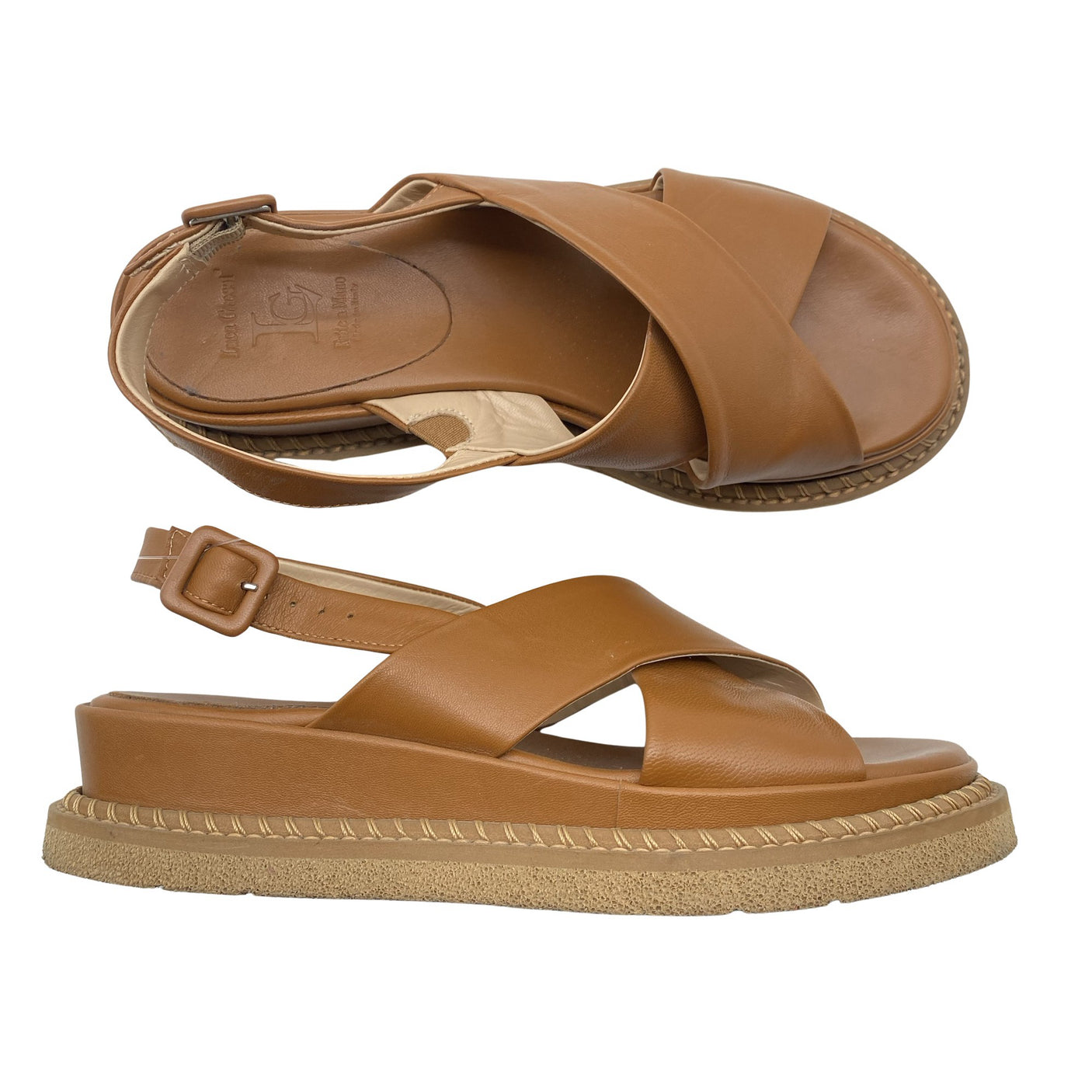 Unisex Luca Grossi - Sandals, size 37 - Brown (1)