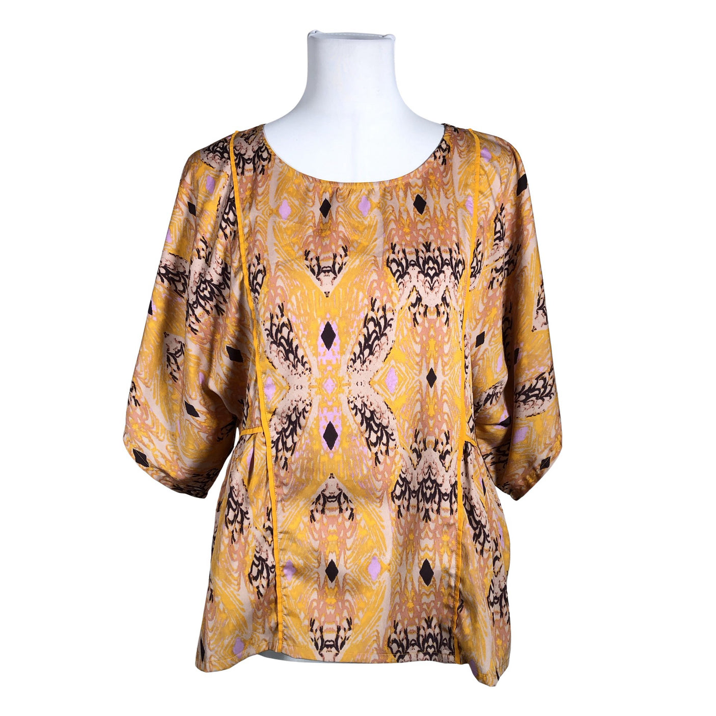 Unisex Ichi - Short-sleeved blouse, size 38 - Orange (1)