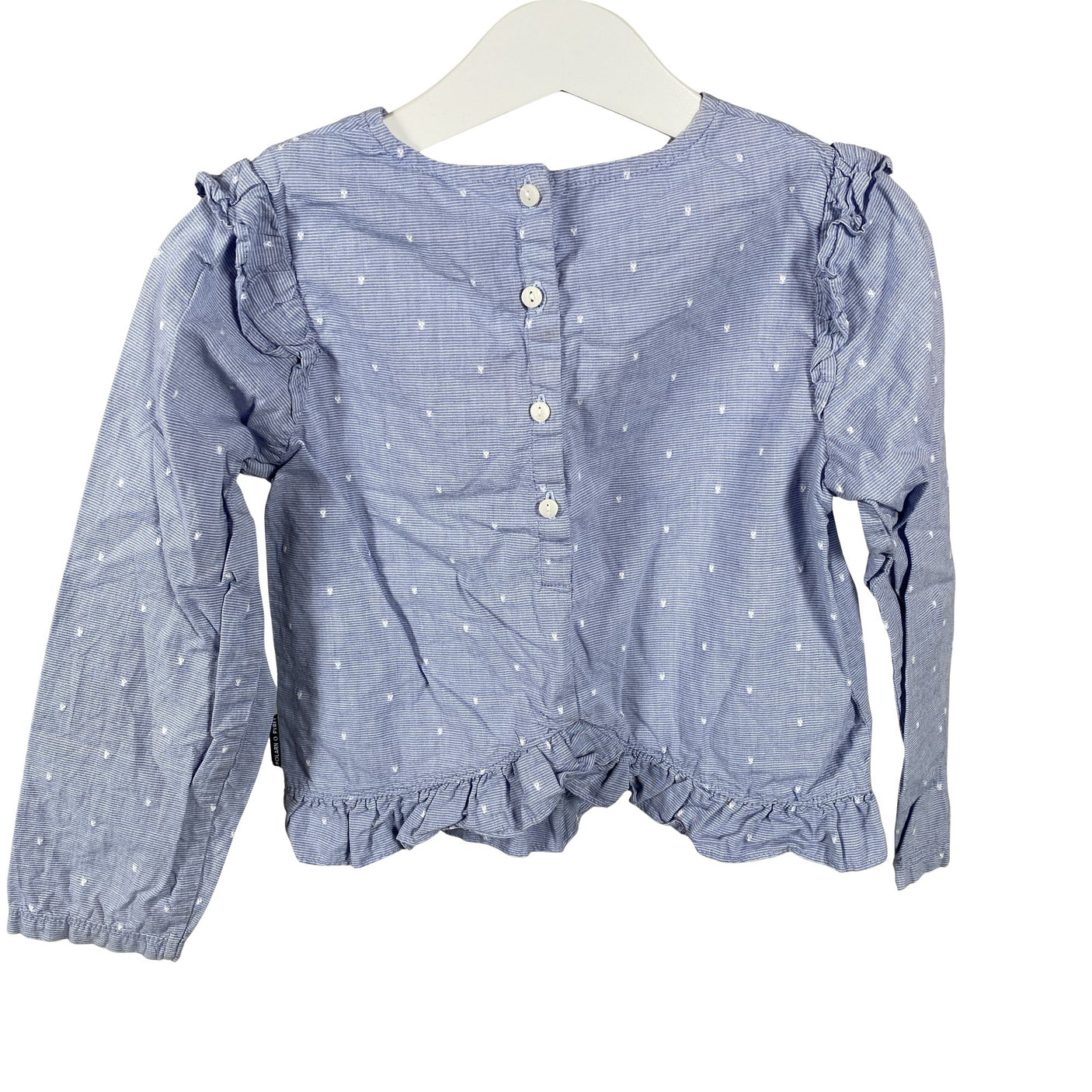 Unisex Polarn O. Pyret - Blouse, size 110 - 116 - Light blue (2)