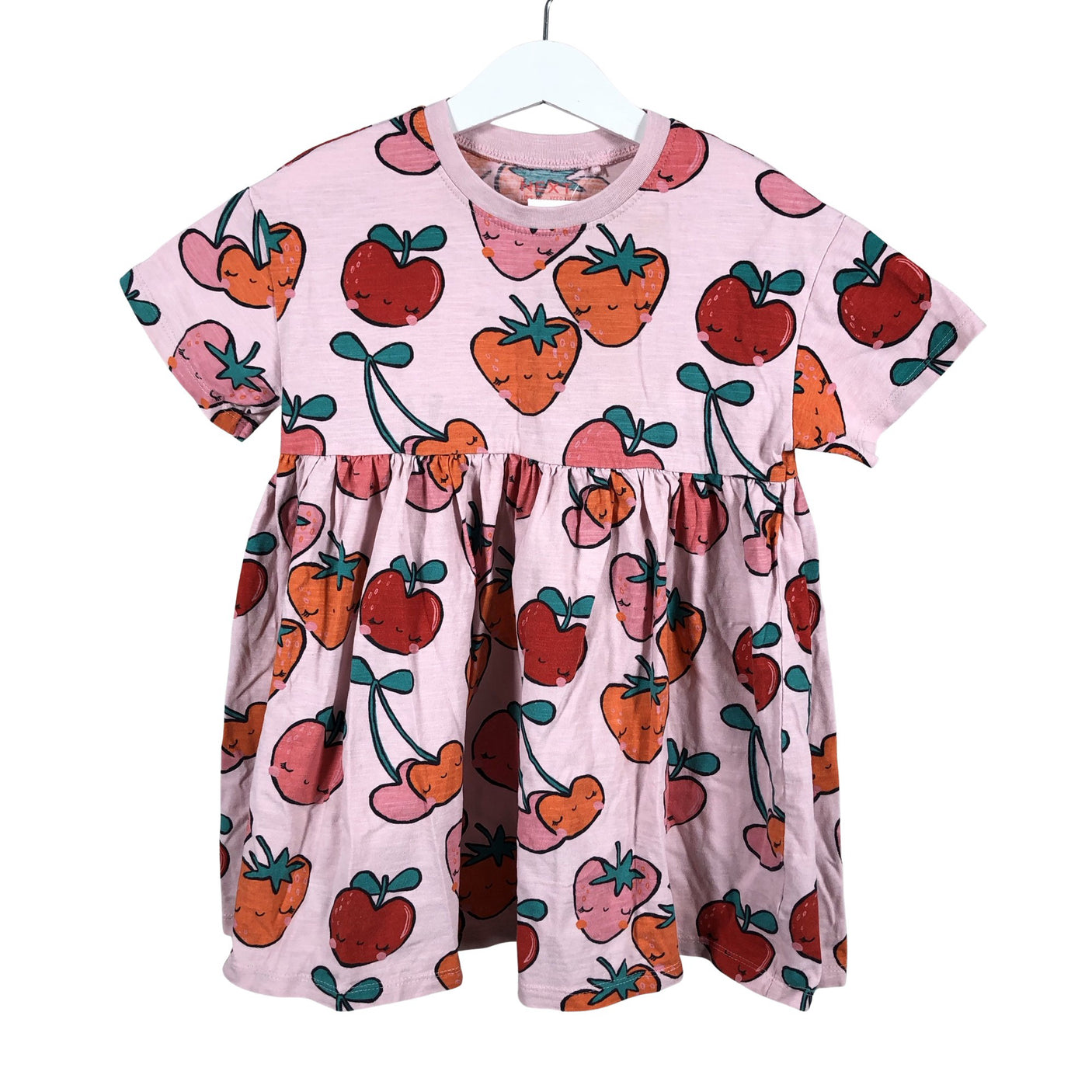 Unisex Next - Tricot dress, size 98 - 104 - Light pink (1)