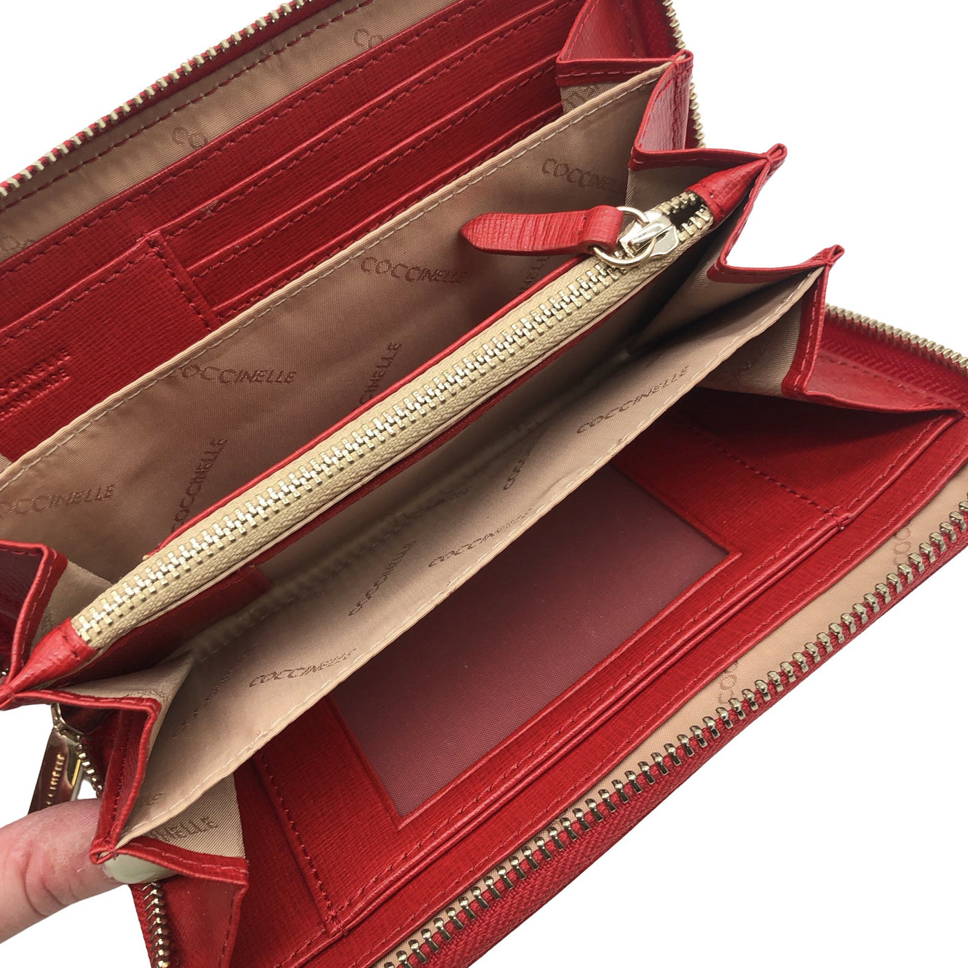 Unisex Coccinelle - Wallet, size Ei kokoa - Red (3)