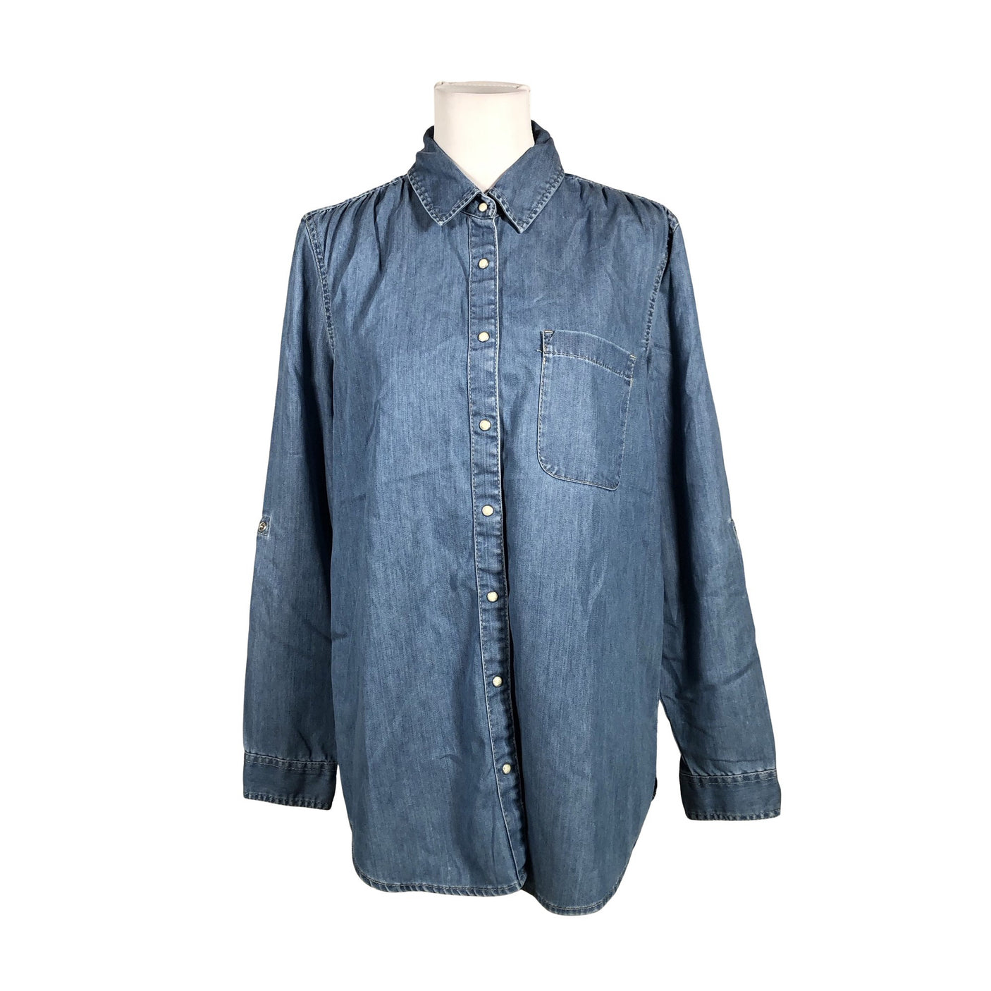 Unisex Esprit - Denim shirt, size 40 - Light blue (1)