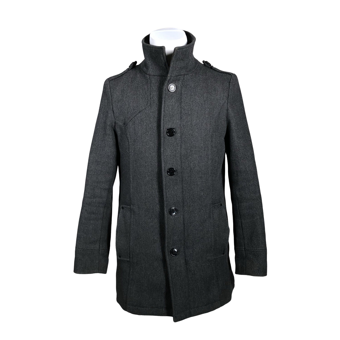 Unisex Selected - Wool coat, size M - Gray (1)