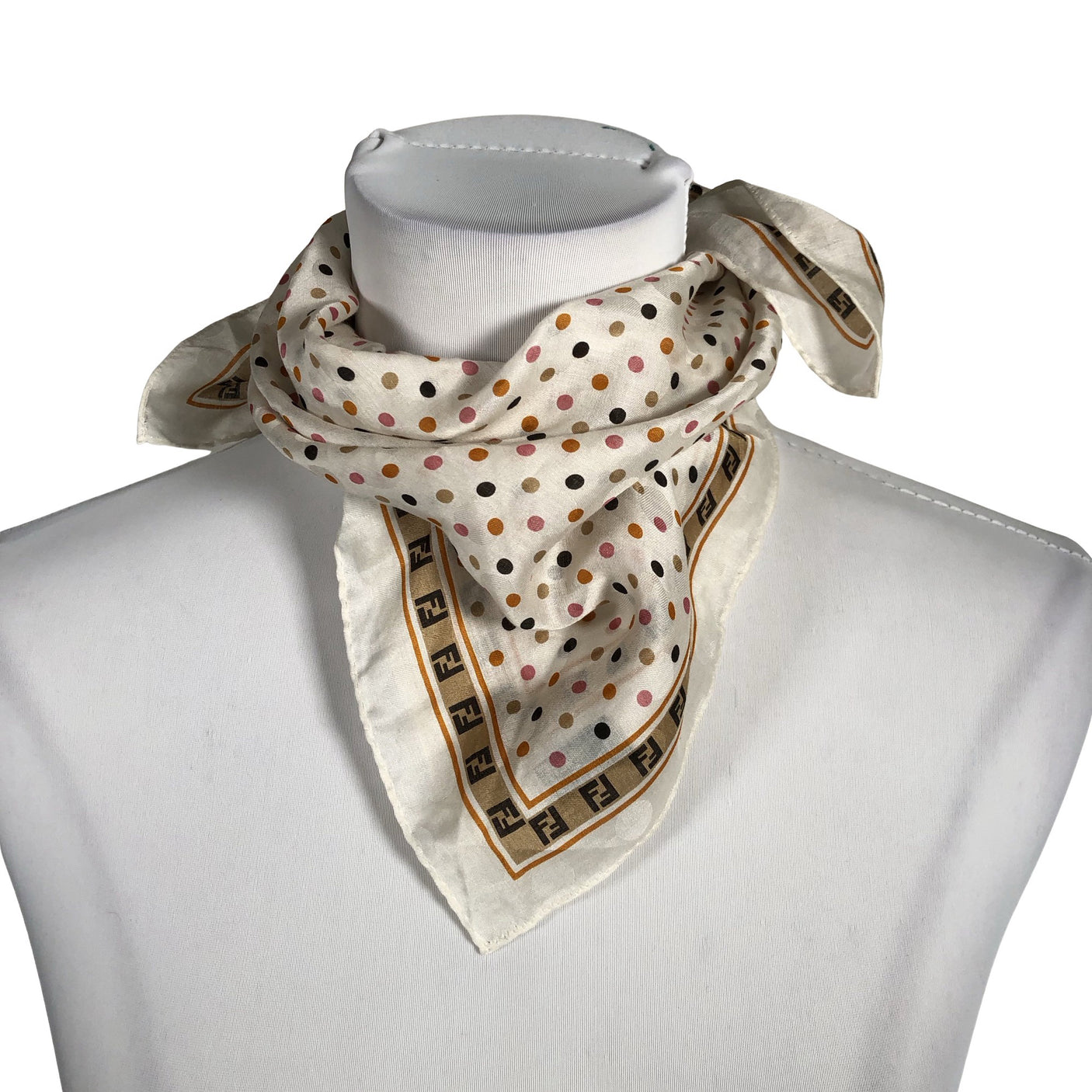 Unisex Fendi - Scarf, size Midi - Natural white (1)