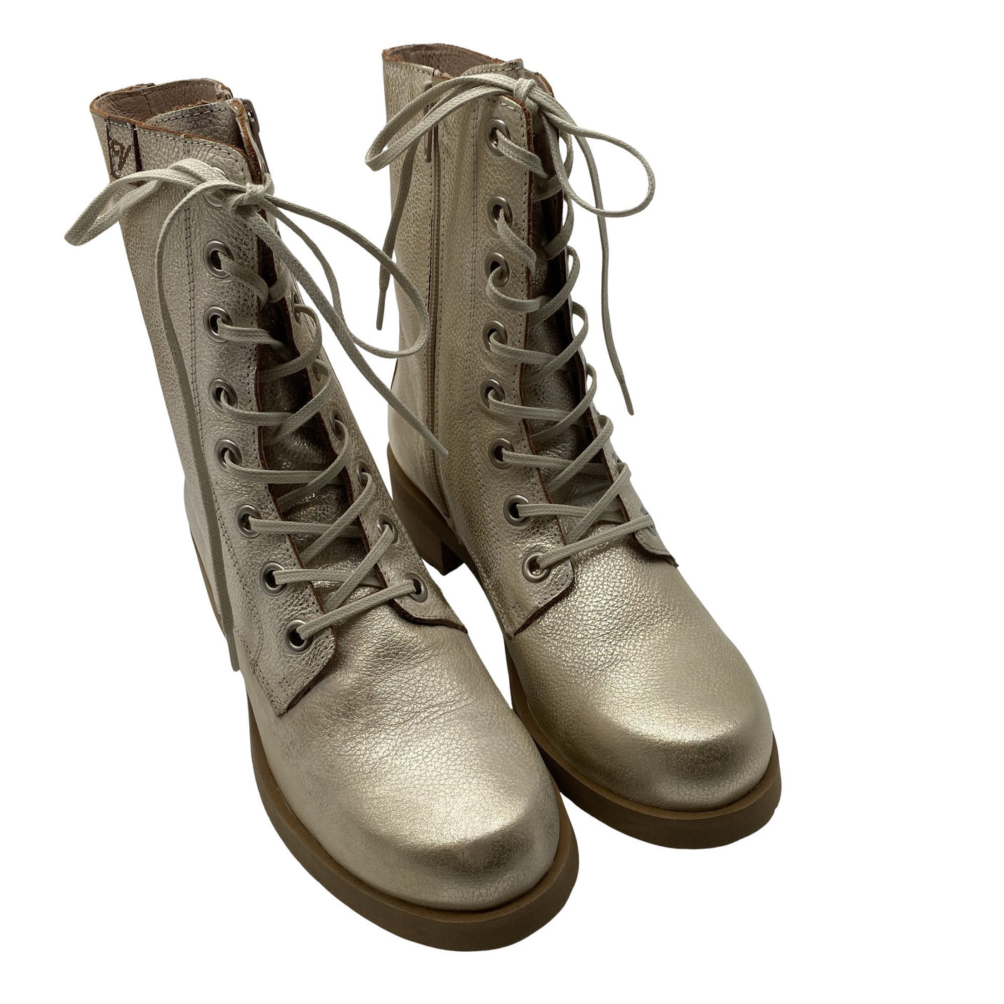 Unisex Vintro - Army boots, size 39 - Gold (2)