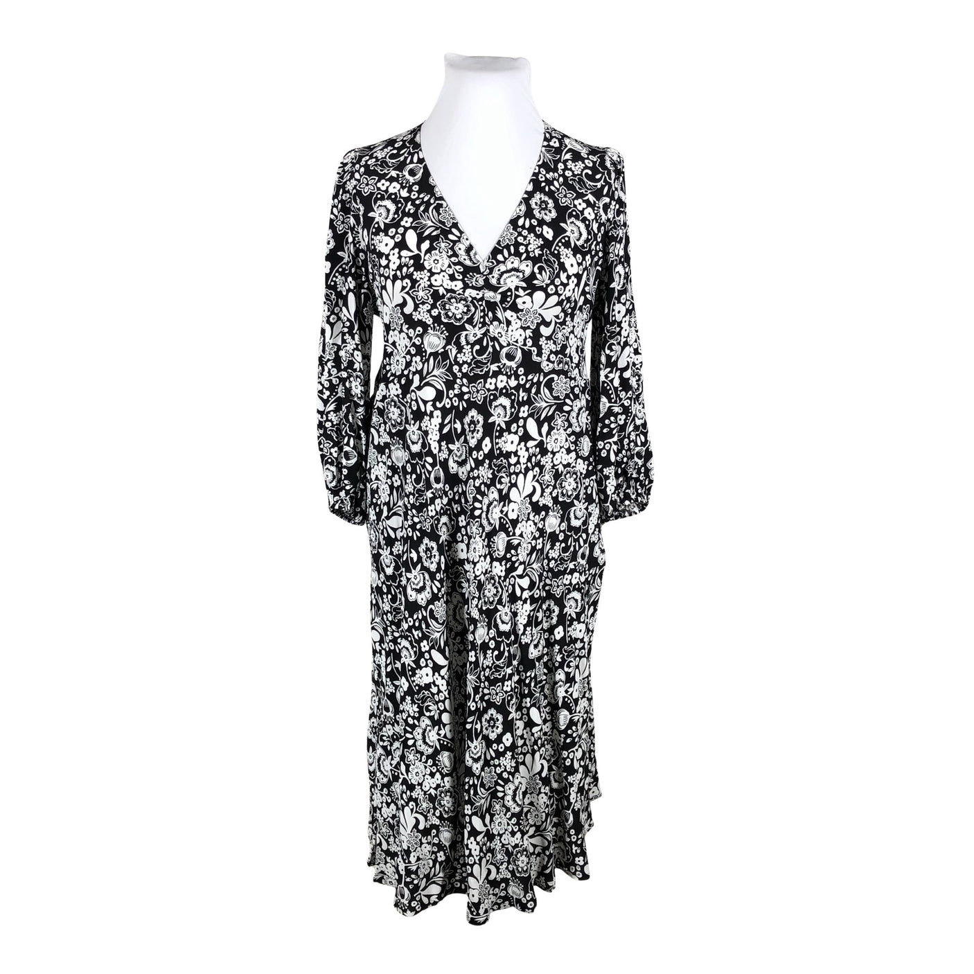 Unisex Boden - Schiffon dress, size 42 - Black (1)