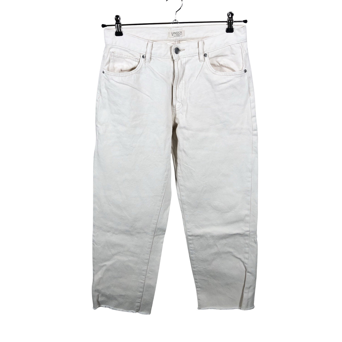 Unisex Lindex - Jeans, size 38 - Natural white (2)