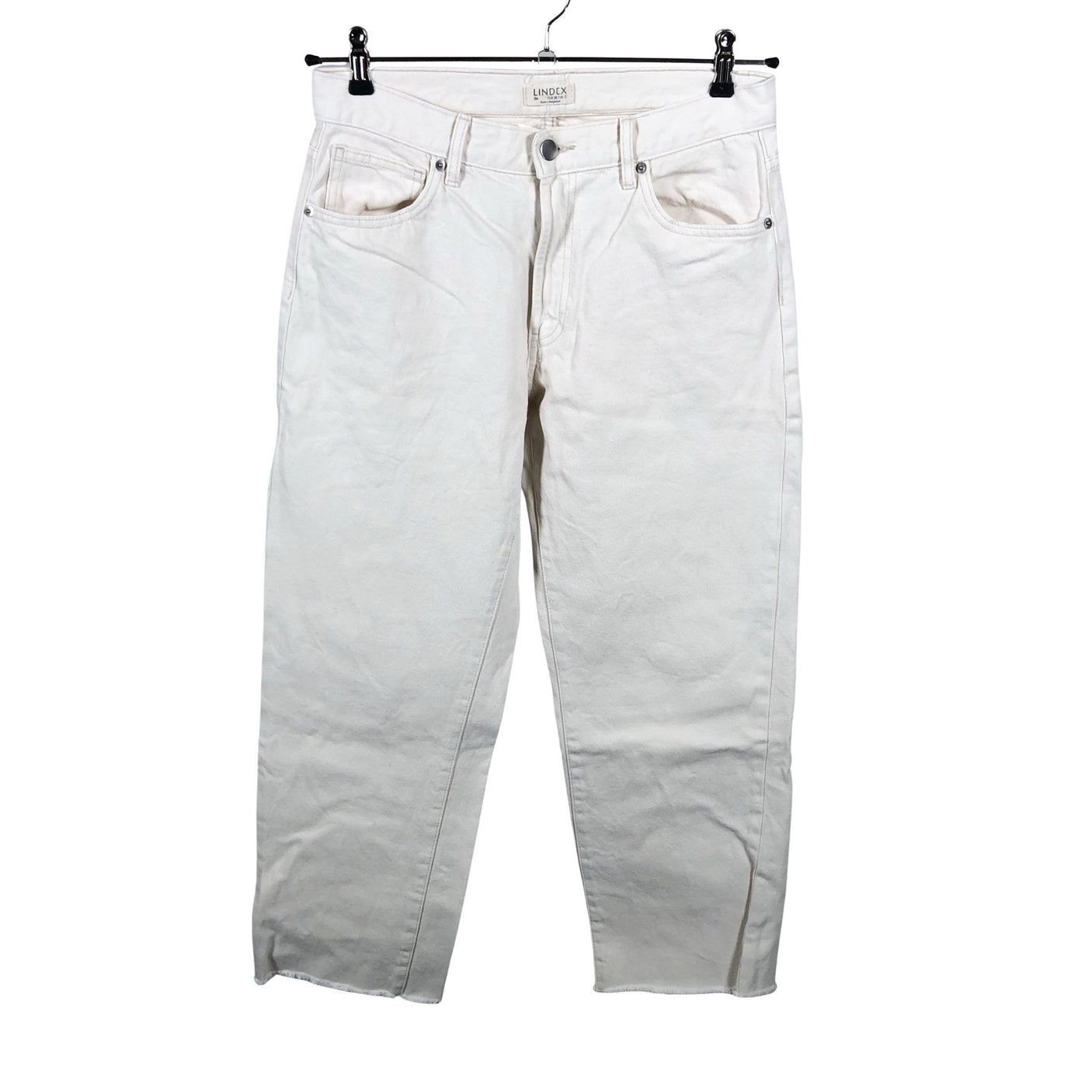 Unisex Lindex - Jeans, size 38 - Natural white (3)