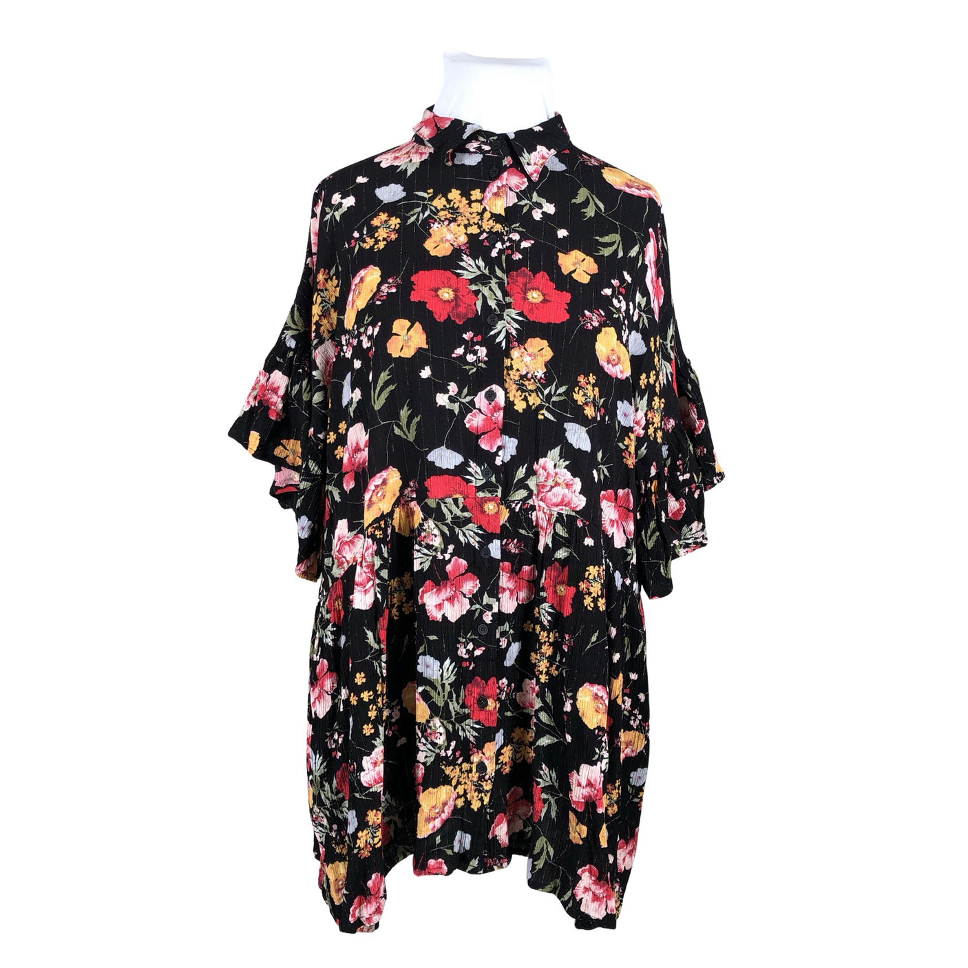 Unisex Miia Halmesmaa - Schiffon dress, size 42 - Black (1)