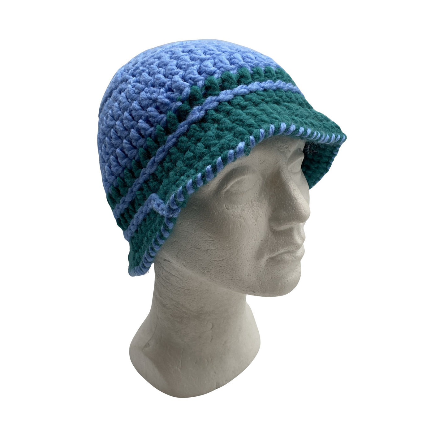 Unisex Handmade - Hat, size 54 - 56 cm - Light blue (1)