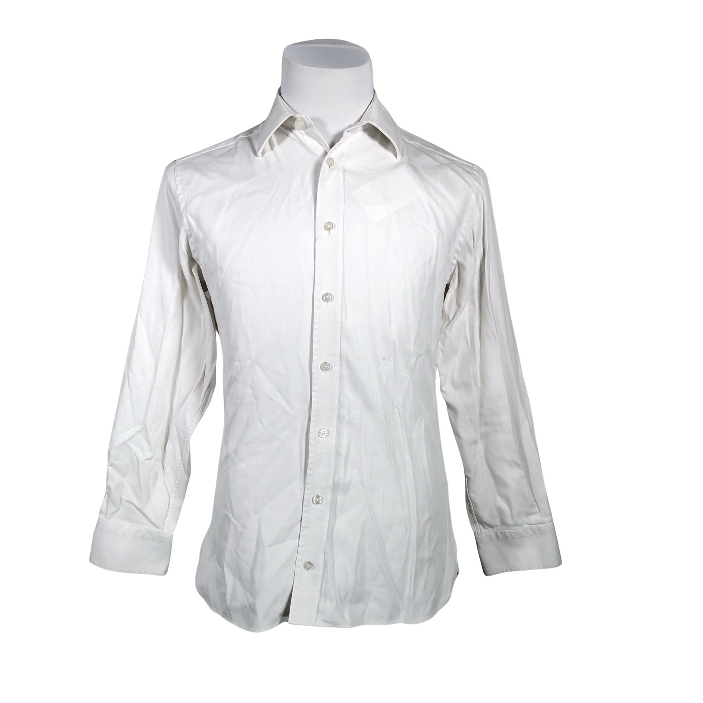 Unisex Hübscher - Collared shirt, size S - White (1)