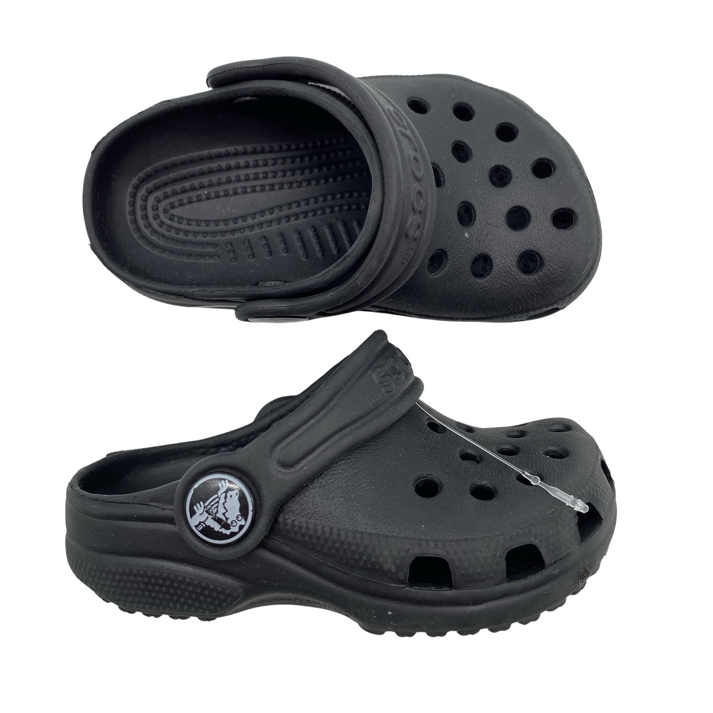 Unisex Crocs - Slip-on shoes, size 19 - Black (1)