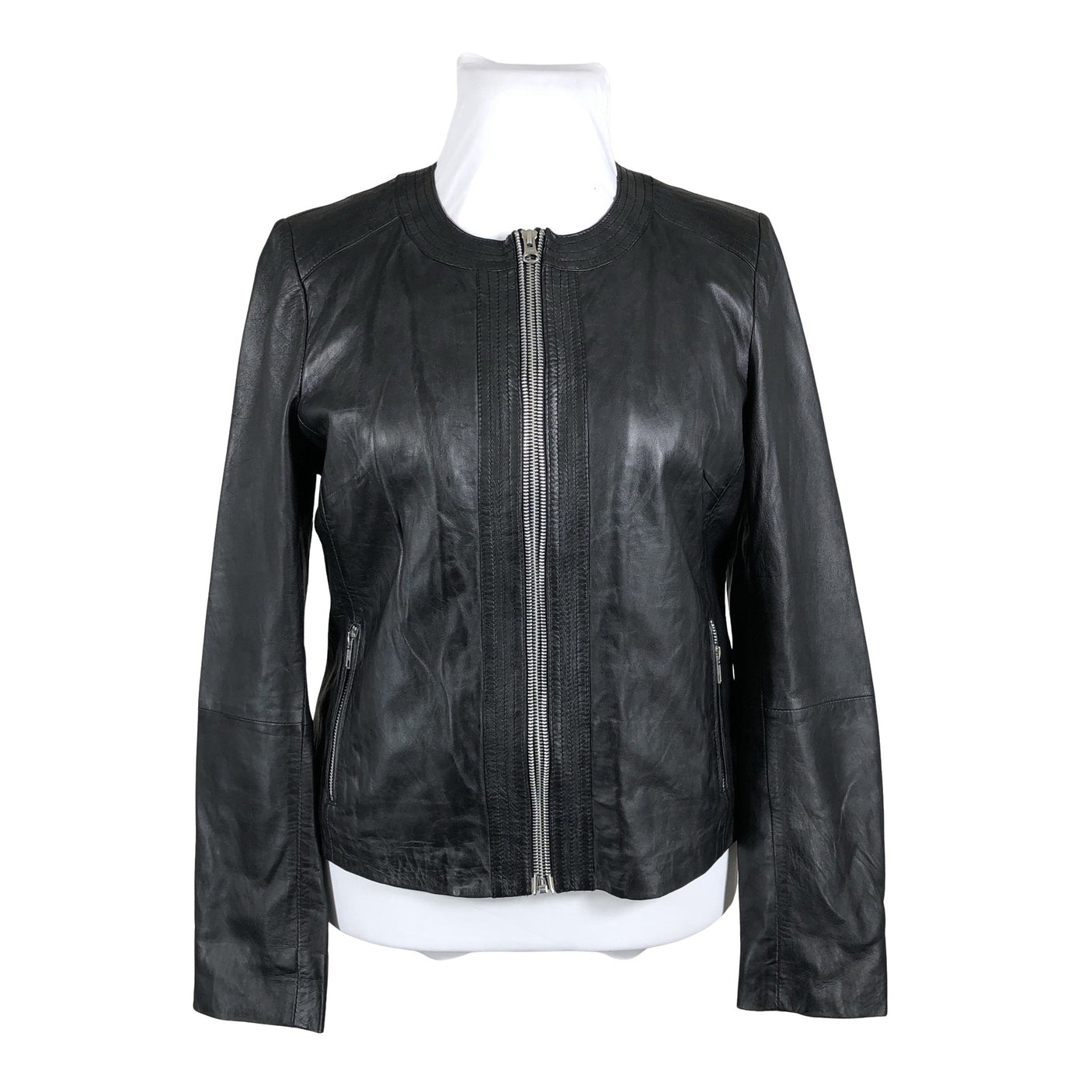 Unisex Saki - Leather jacket, size 44 - Black (1)