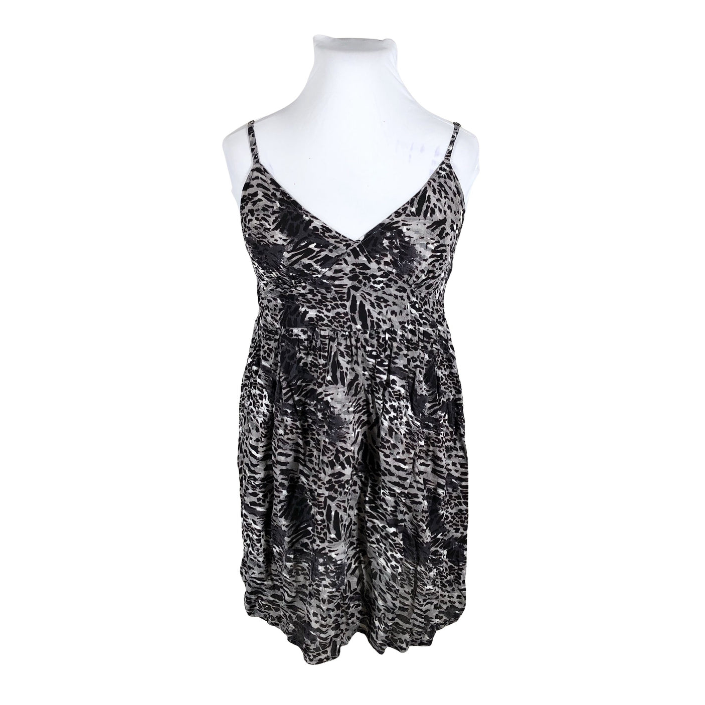 Unisex Geena - Schiffon dress, size 42 - Gray (1)