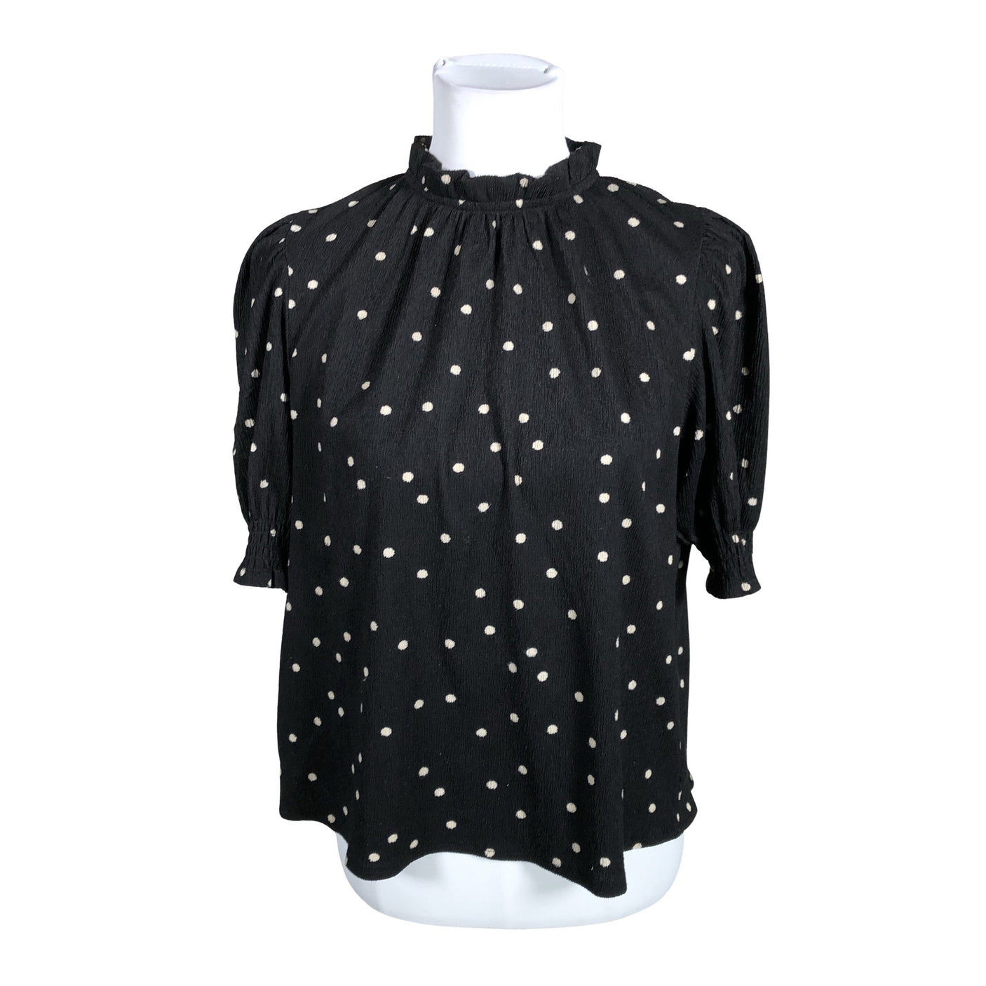 Unisex Holly & Whyte by Lindex - Short-sleeved blouse, size 40 - Black (1)