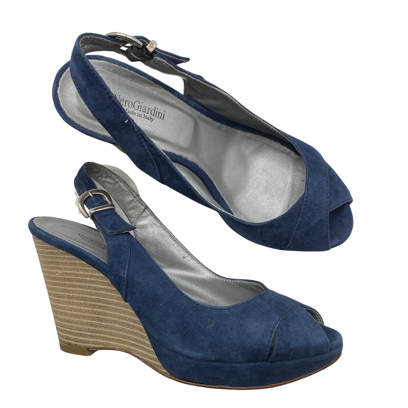 Unisex Nero Giardini - Heeled sandals, size 36 - Blue (1)