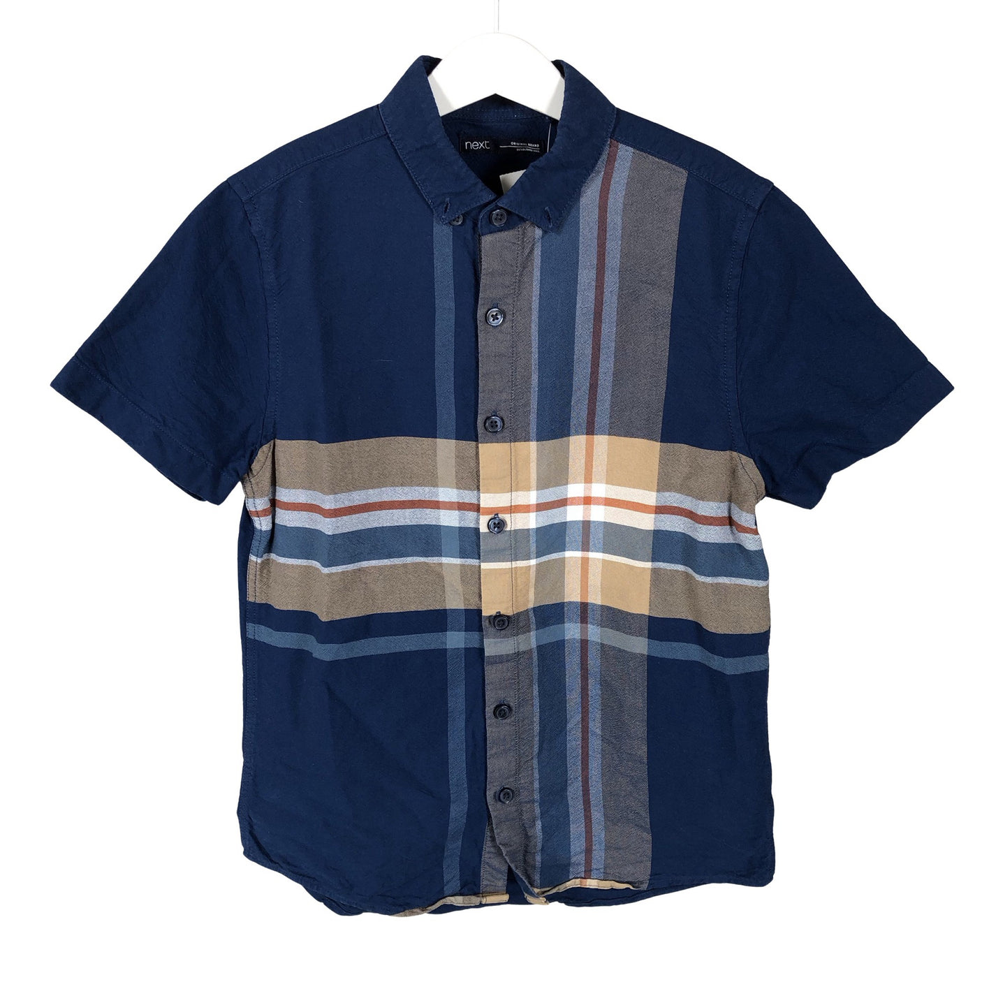 Unisex Next - Collared shirt, size 140 - 146 - Blue (1)