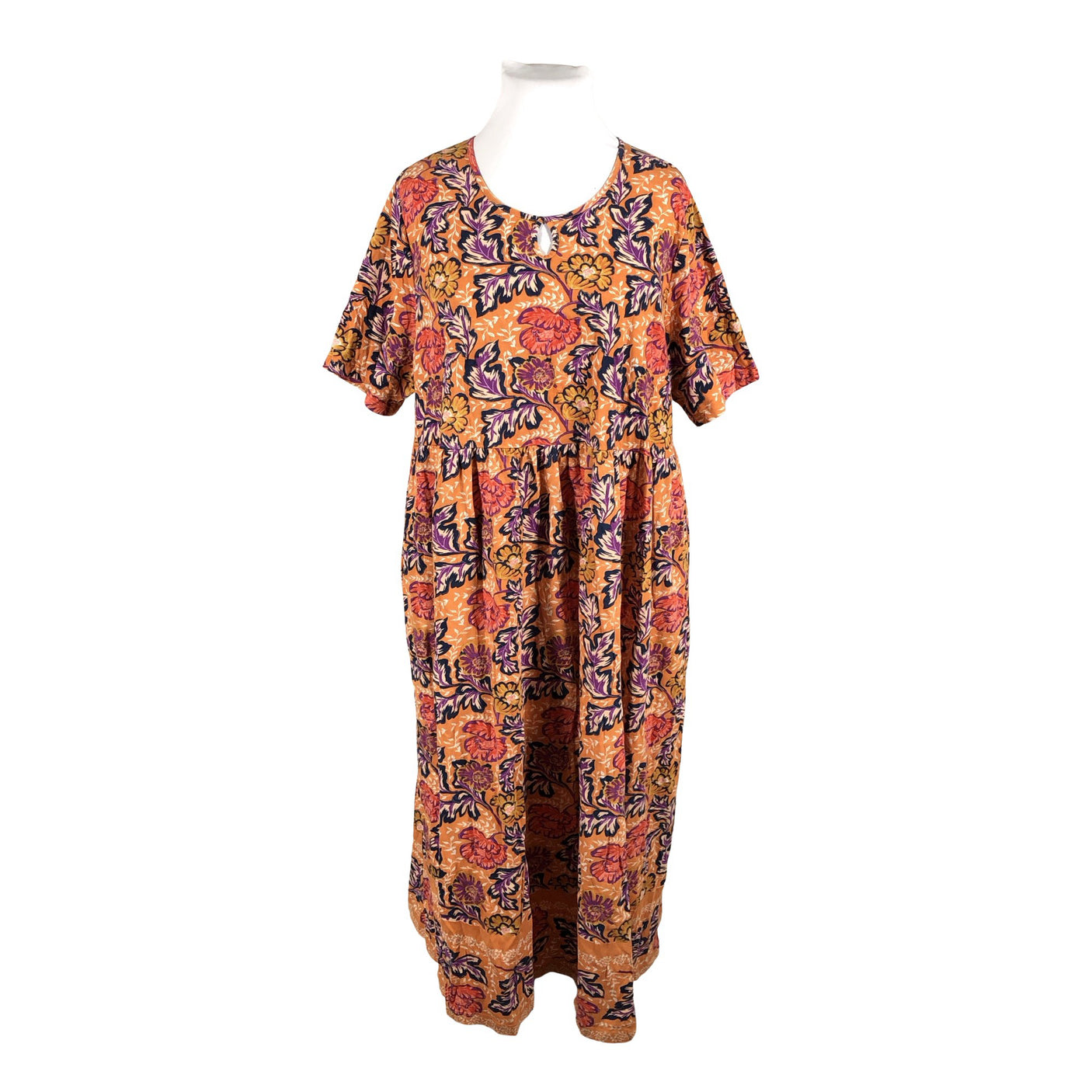 Unisex Ulla Popken - Tricot dress, size 52 - Orange (1)