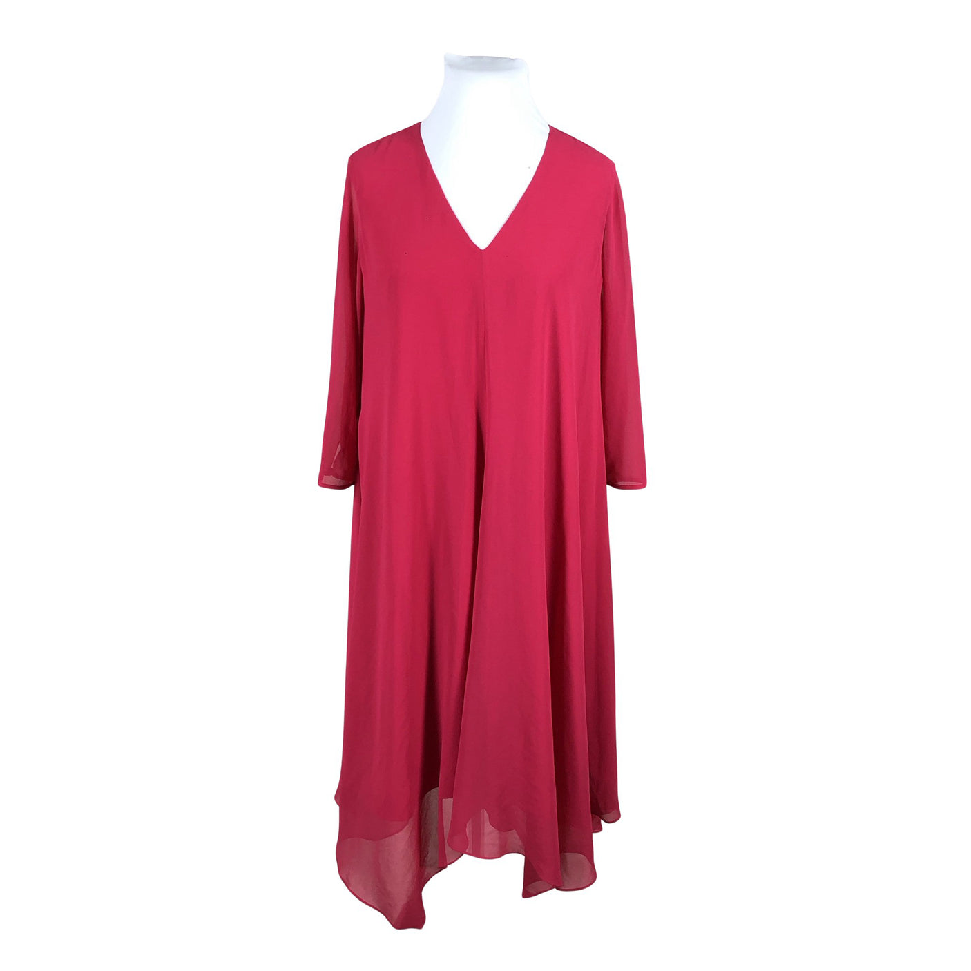 Unisex Persona by Marina Rinaldi - Schiffon dress, size 44 - Pink (2)