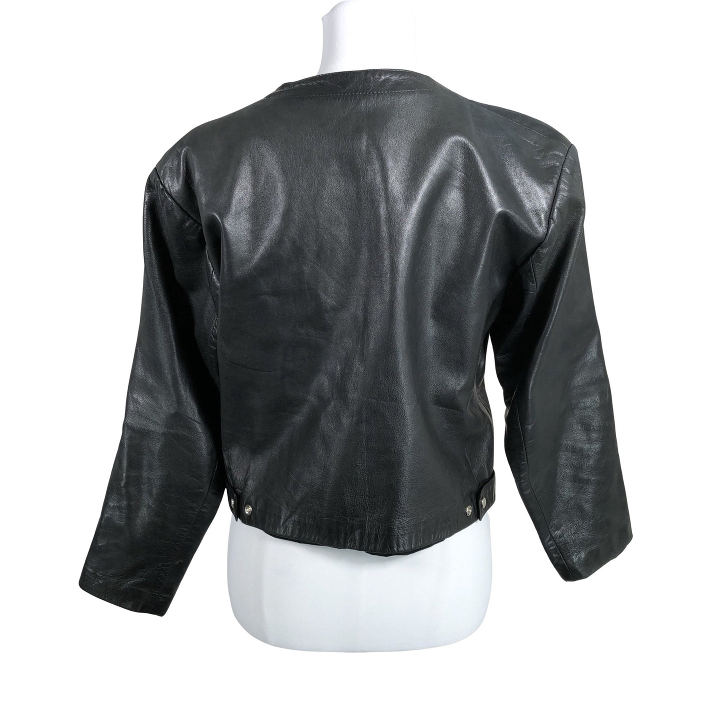 Unisex Galeries Lafayette - Leather jacket, size 38 - Black (2)