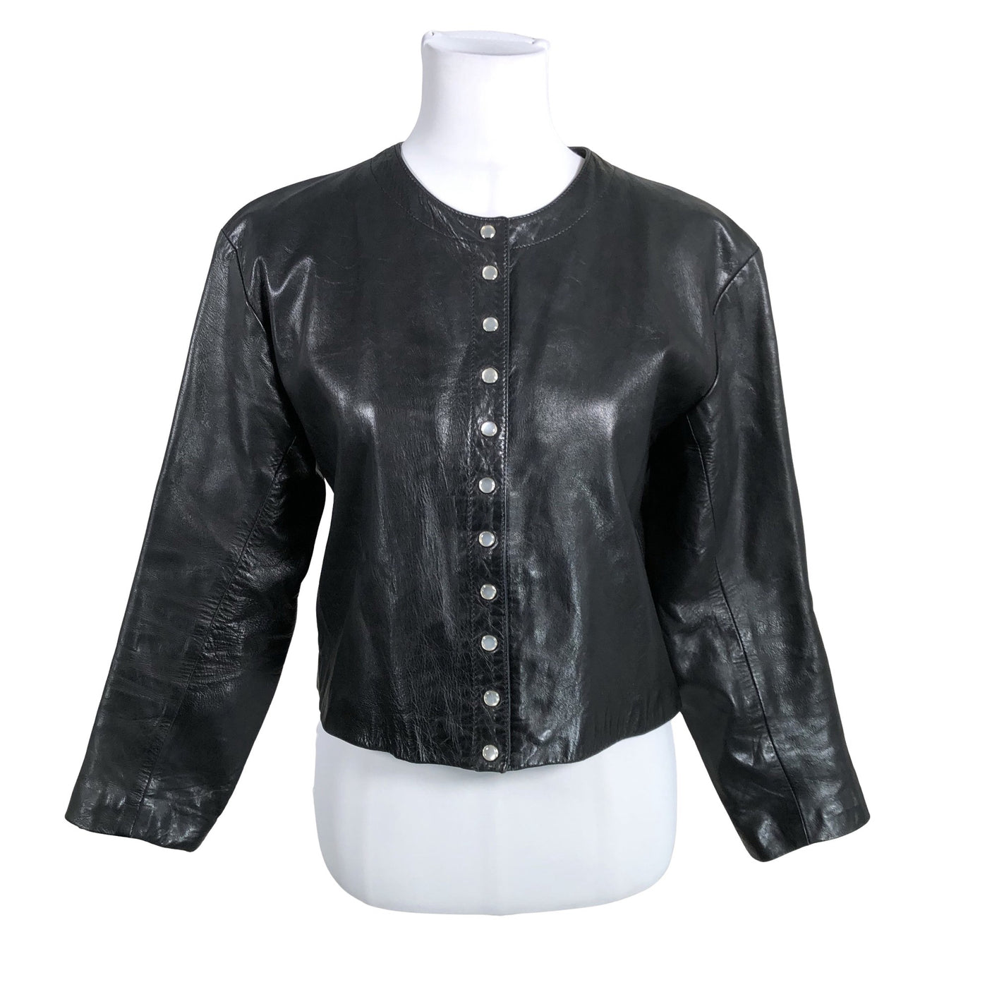 Unisex Galeries Lafayette - Leather jacket, size 38 - Black (1)