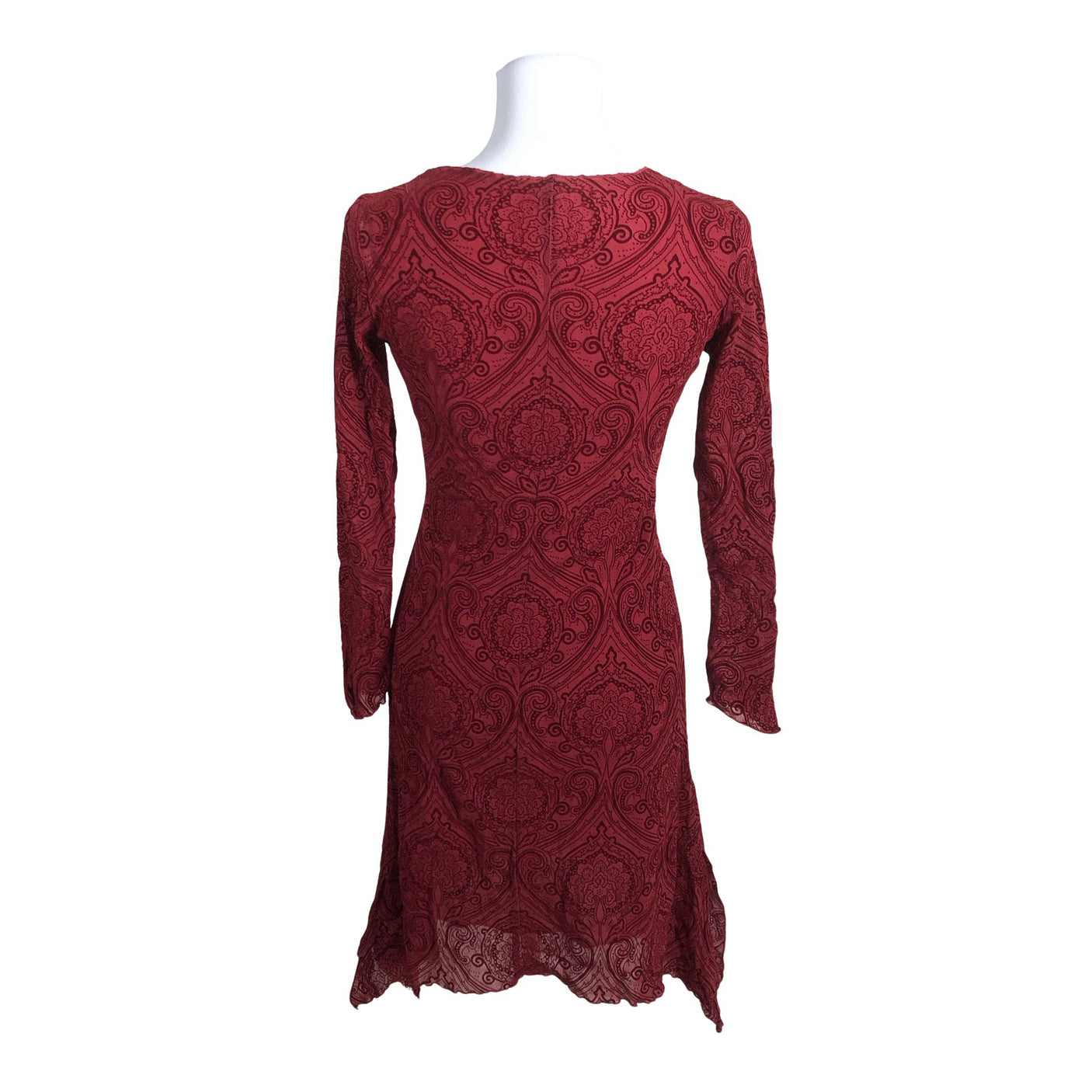Unisex Tazzia - Tricot dress, size 36 - Wine red (2)