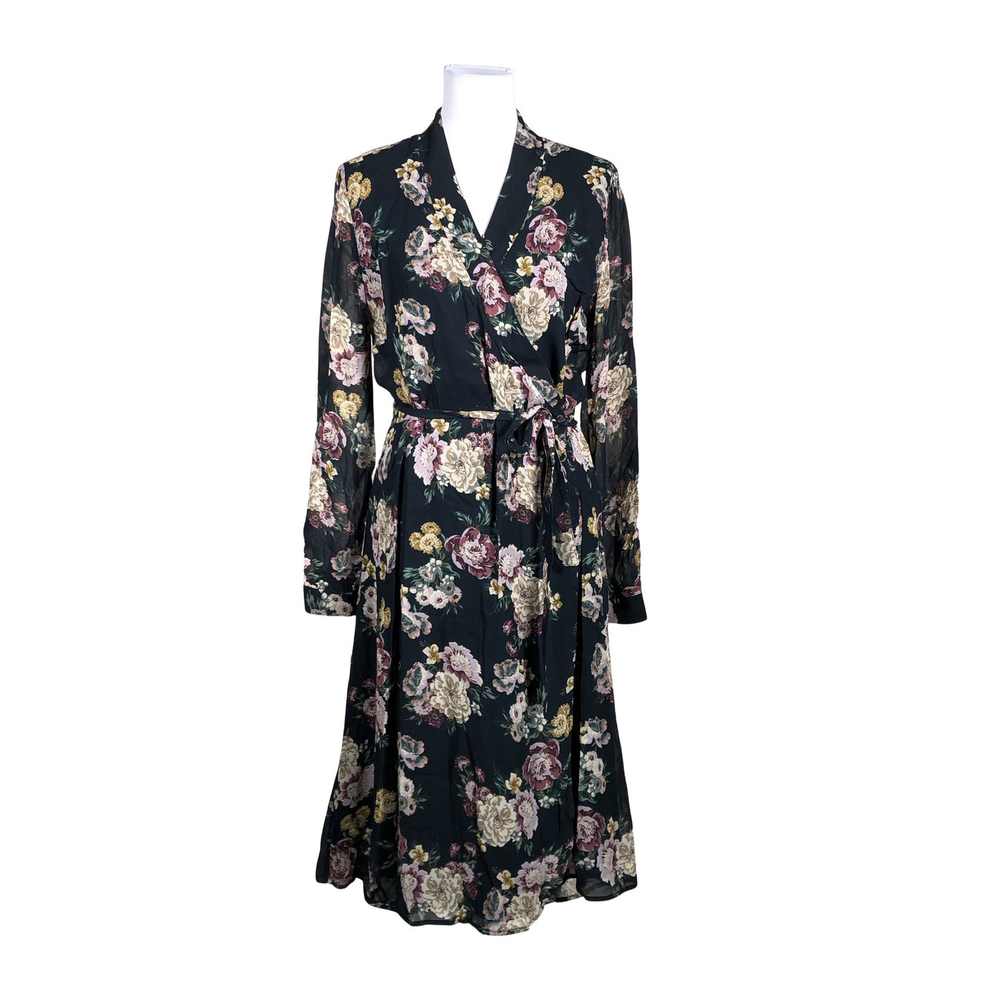 Unisex Sand - Schiffon dress, size 38 - Black (1)