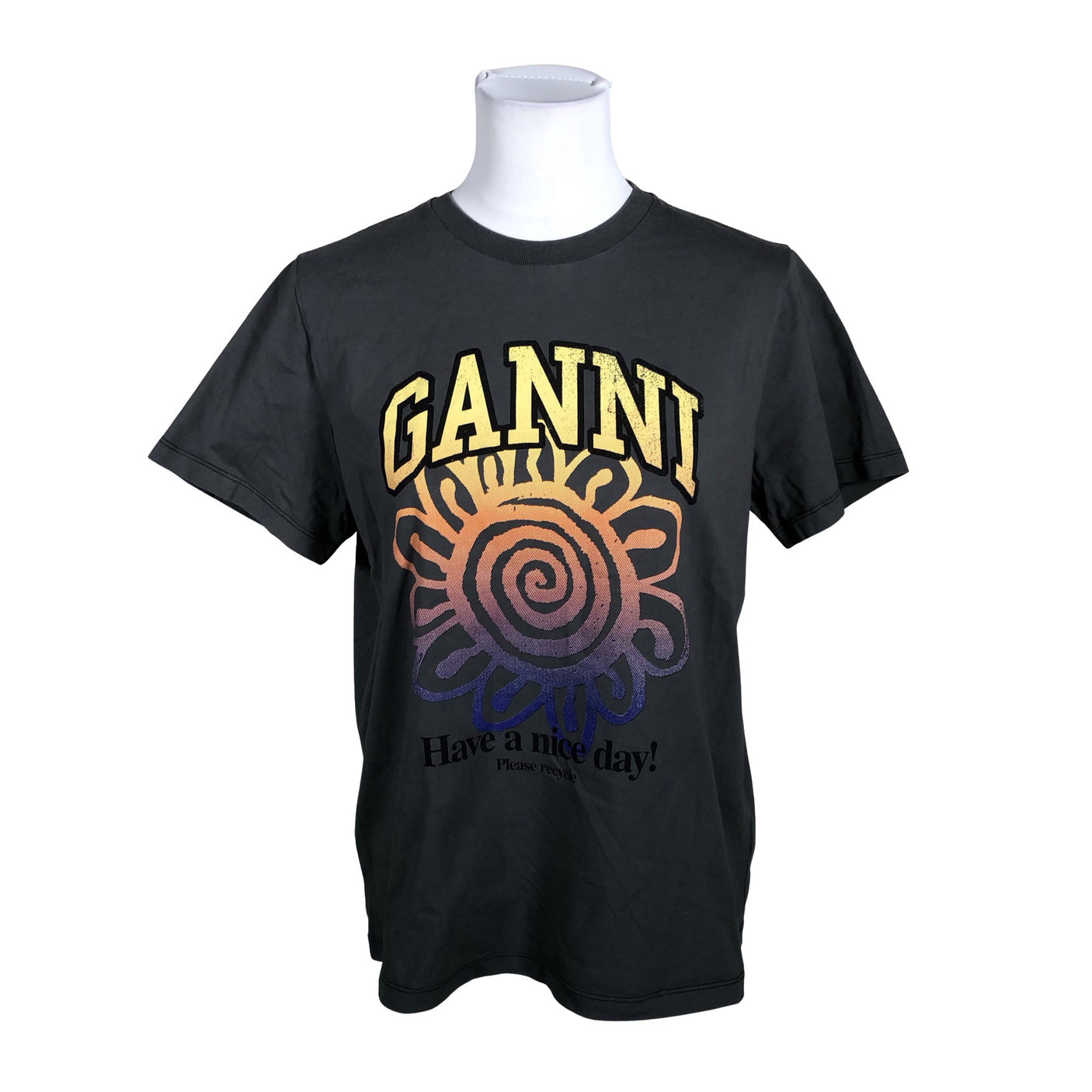 Unisex Ganni - T-shirt, size 38 - Gray (1)