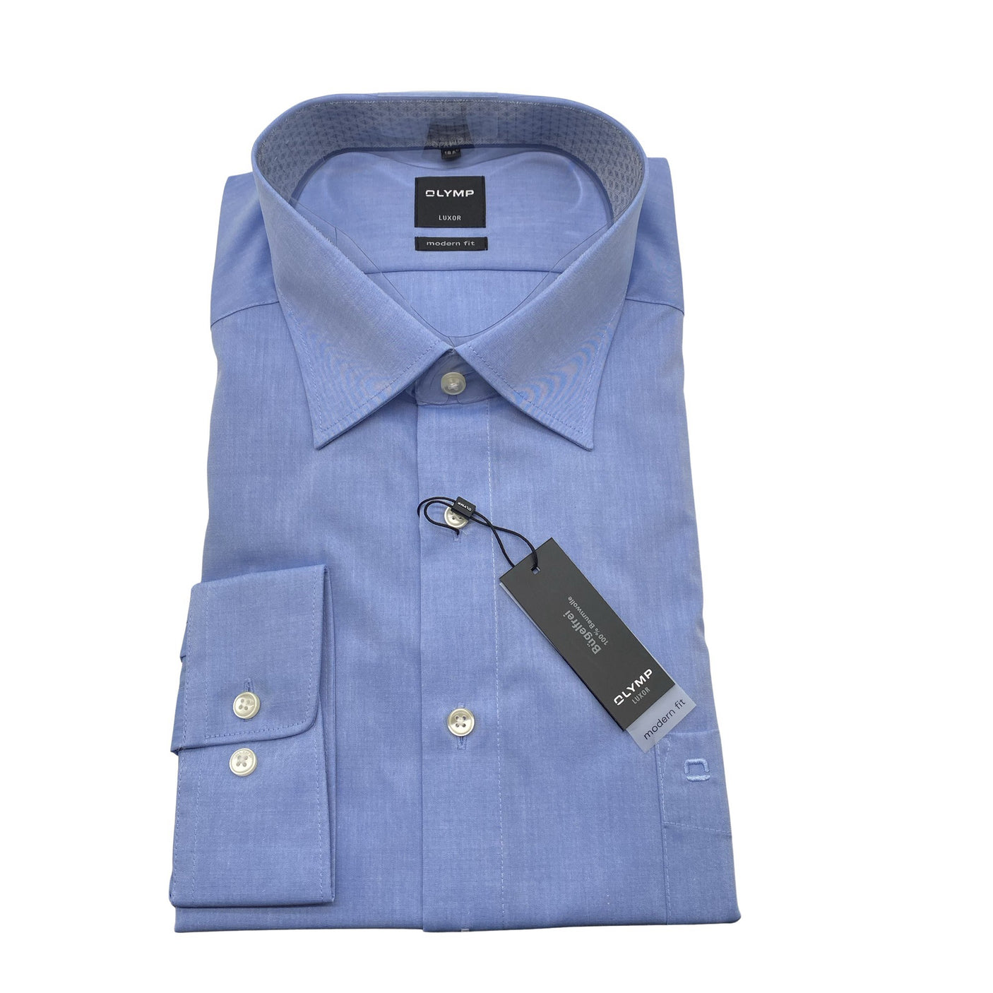 Unisex Olymp - Collared shirt, size XXXL - Blue (1)