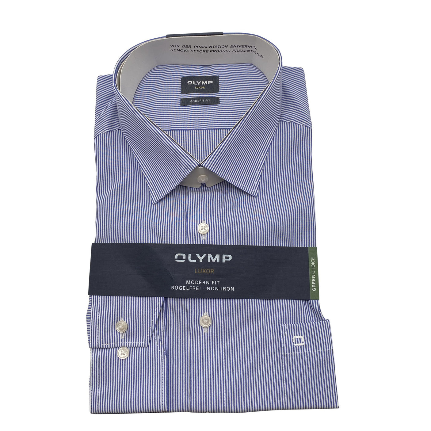 Unisex Olymp - Collared shirt, size XXL - Blue (1)