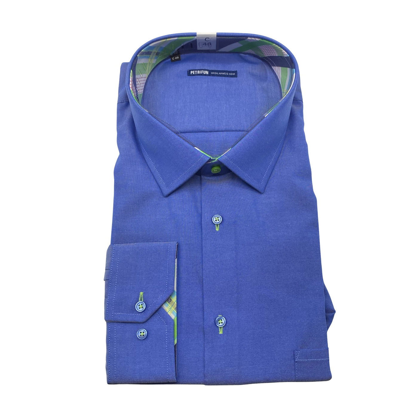 Unisex Petrifun - Collared shirt, size M - Blue (1)
