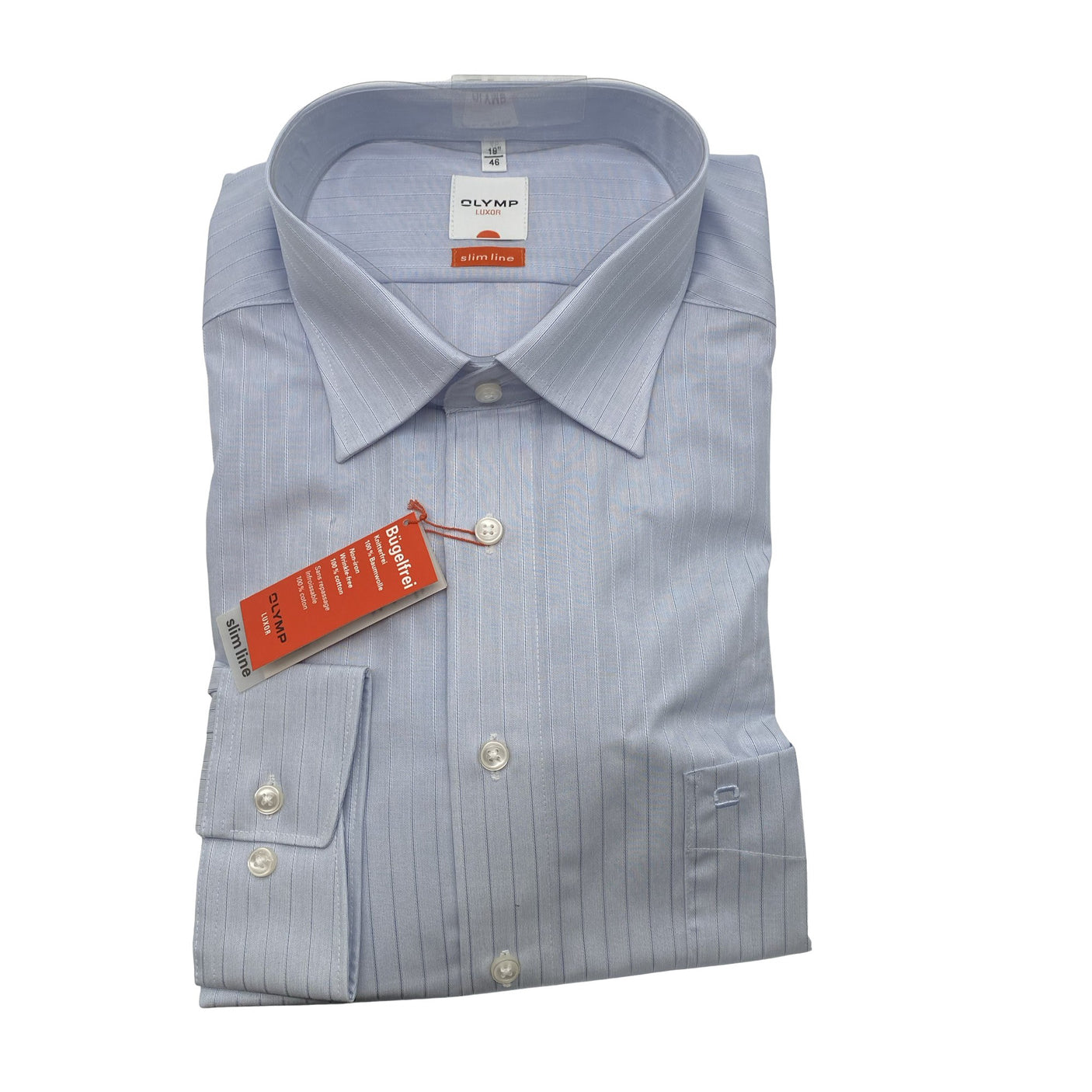 Unisex Olymp - Collared shirt, size XXL - Blue (1)