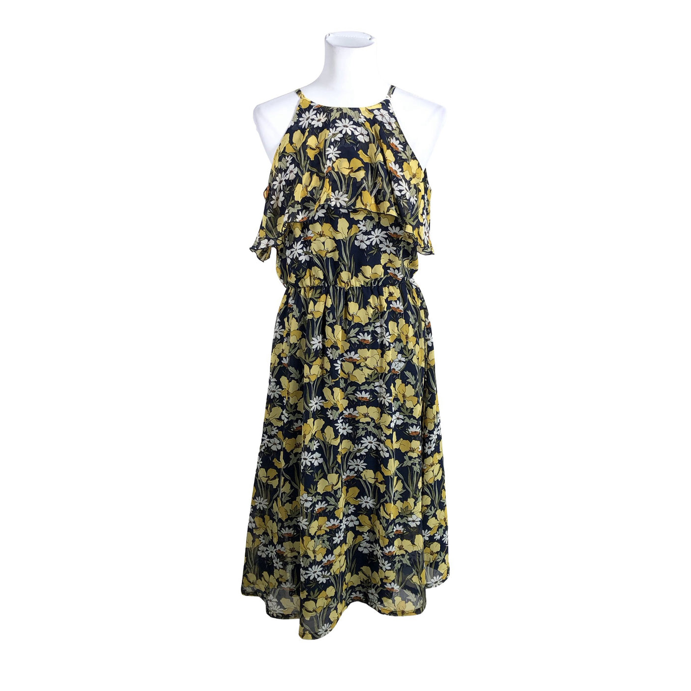Unisex Esprit - Schiffon dress, size 38 - Blue (1)