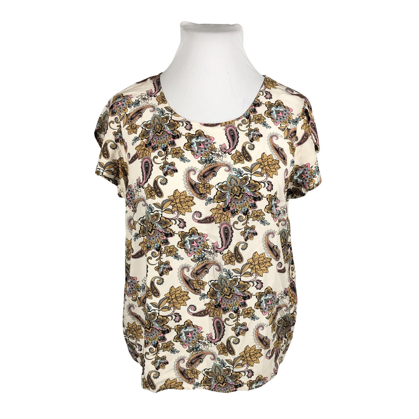 Unisex Soyaconcept - Short-sleeved blouse, size 42 - Natural white (2)