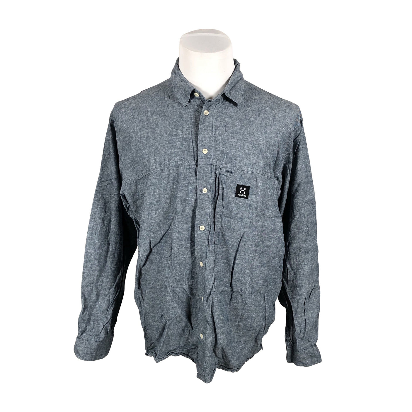 Unisex Haglöfs - Collared shirt, size XL - Blue (1)