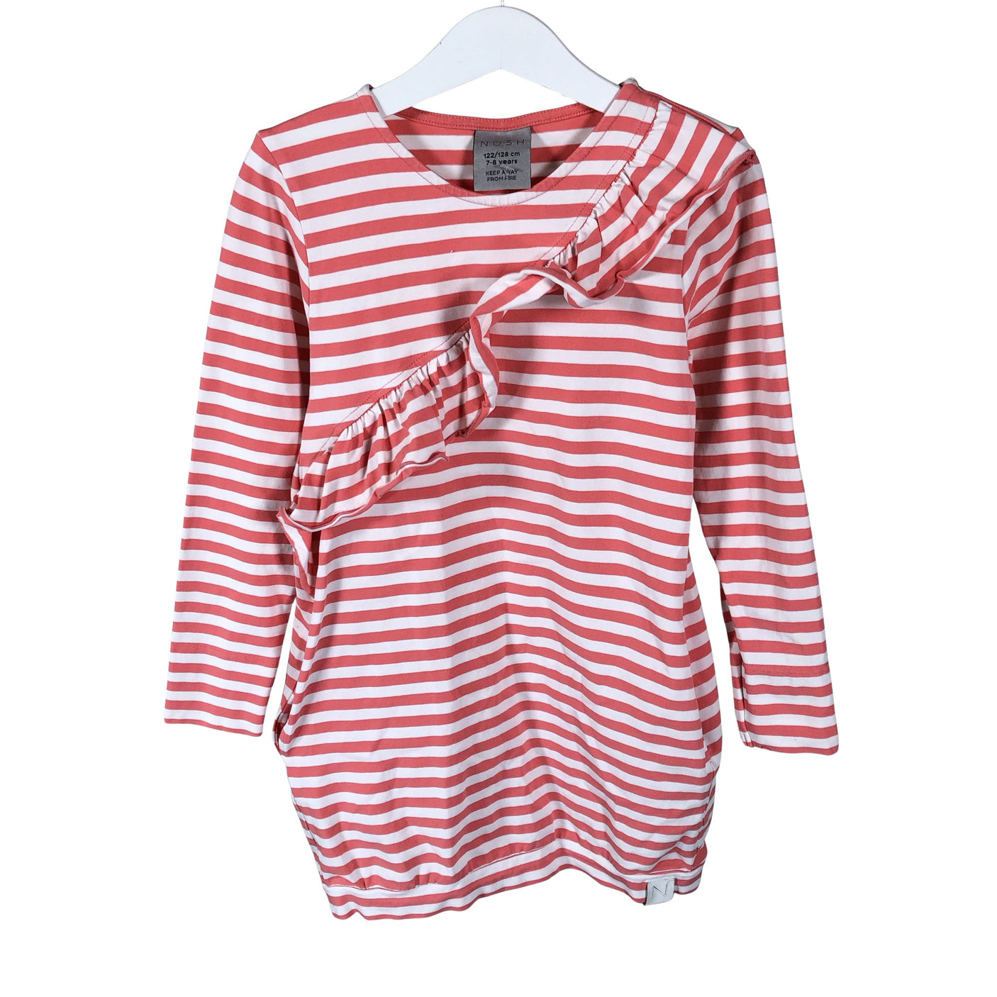 Unisex NOSH - Tricot dress, size 122 - 128 - White (1)