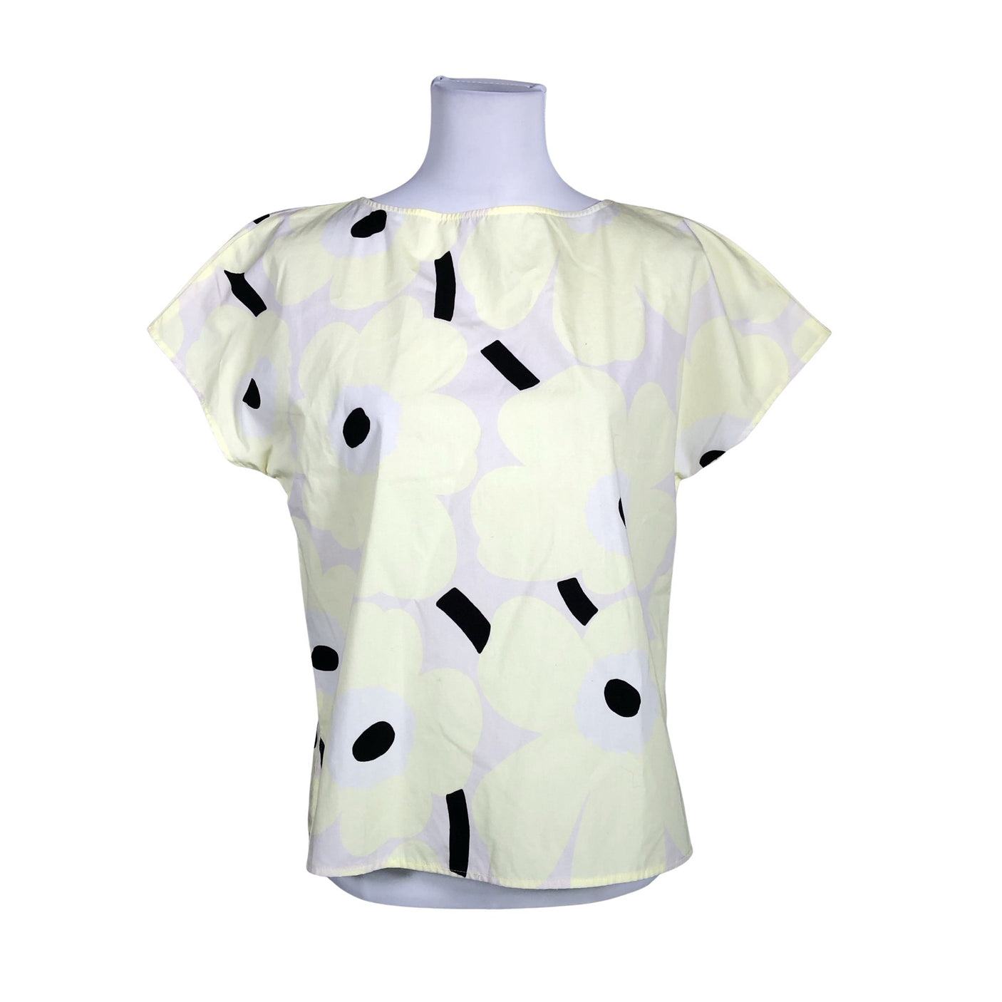 Unisex Marimekko - Short-sleeved blouse, size 36 - Yellow (1)