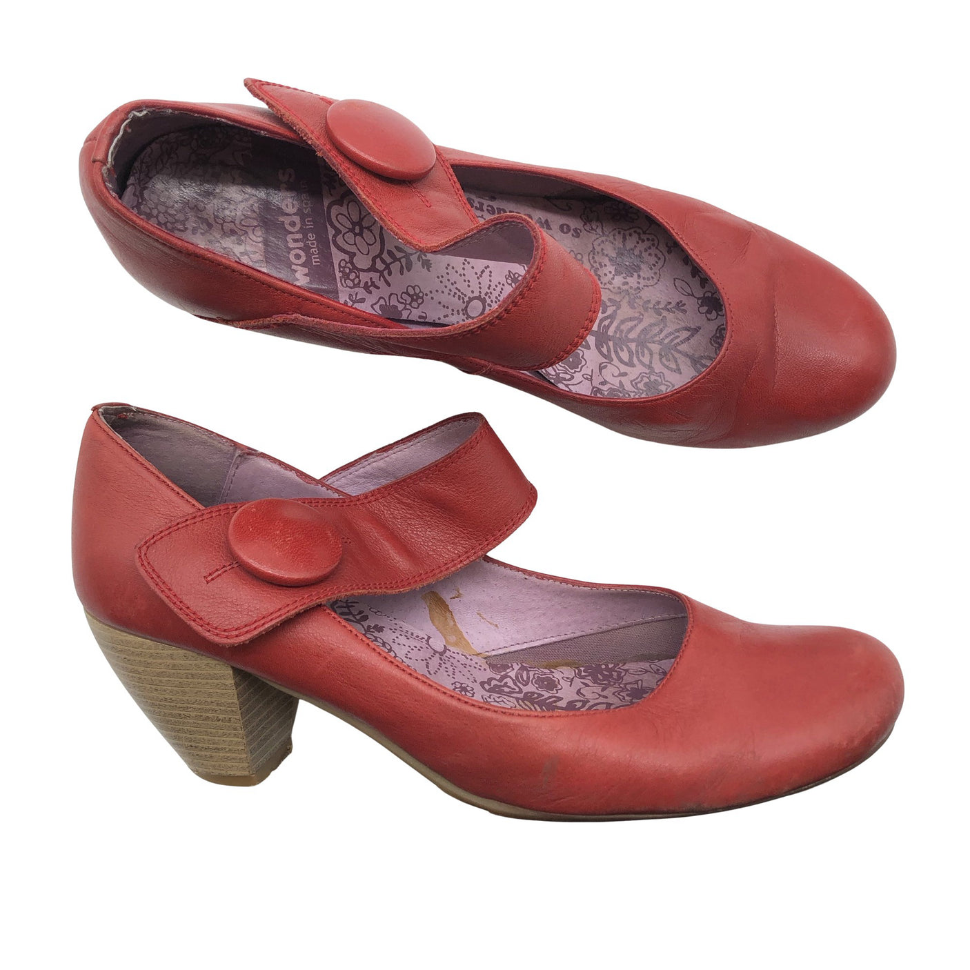 Unisex Wonders - High heels, size 37 - Red (2)