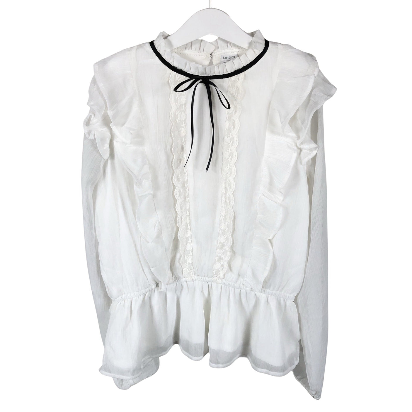 Unisex Lindex - Blouse, size 146 - 152 - White (1)