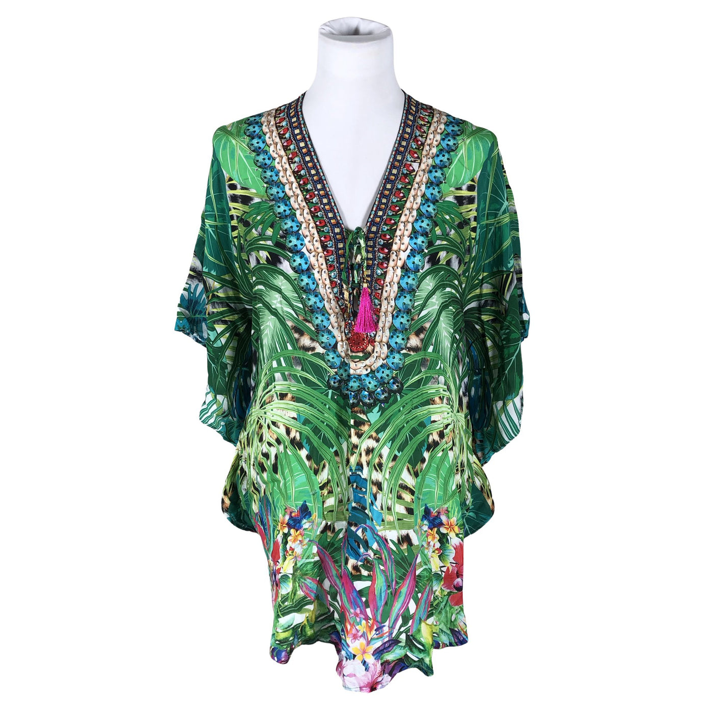 Unisex Al Paradise - Schiffon tunic, size 40 - Green (1)