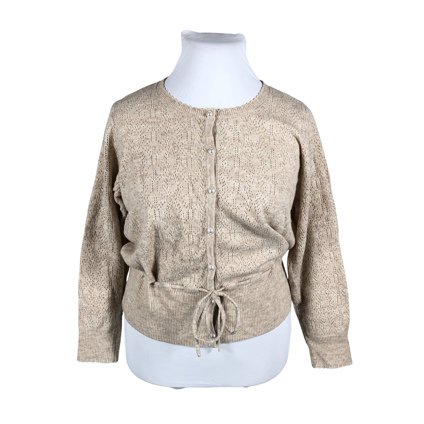 Unisex Cream - Cardigan, size 40 - Beige (2)